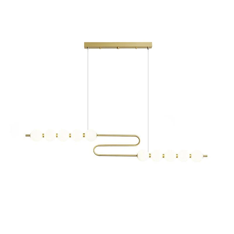 Linea Contemporary Brass Pendant Lamp - Image 38