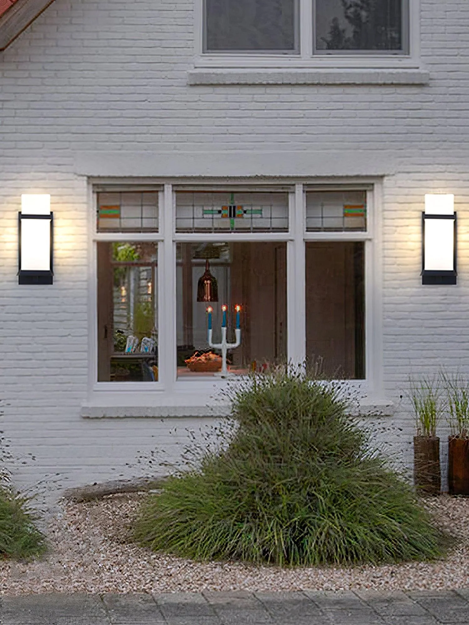 Linea Nordic Art Glass Outdoor Wall Light - Image 14