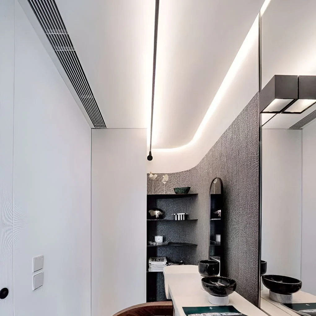 Linean Minimalistic Steel Strip Ceiling Light - Image 11