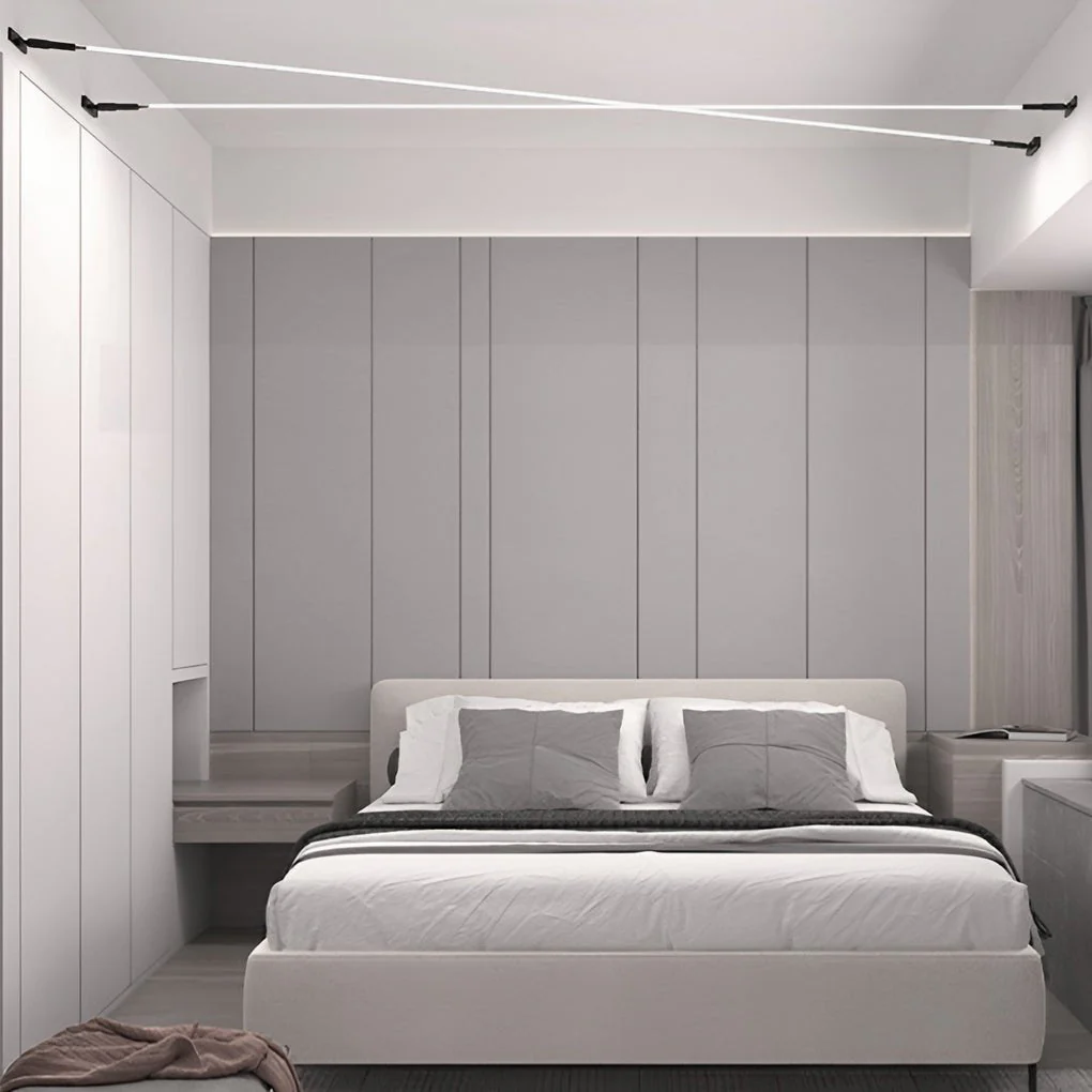 Linean Minimalistic Steel Strip Ceiling Light - Image 15