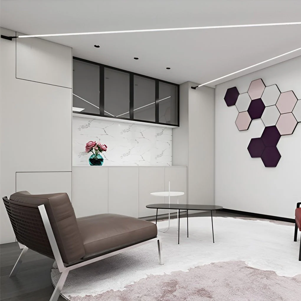 Linean Minimalistic Steel Strip Ceiling Light - Image 16