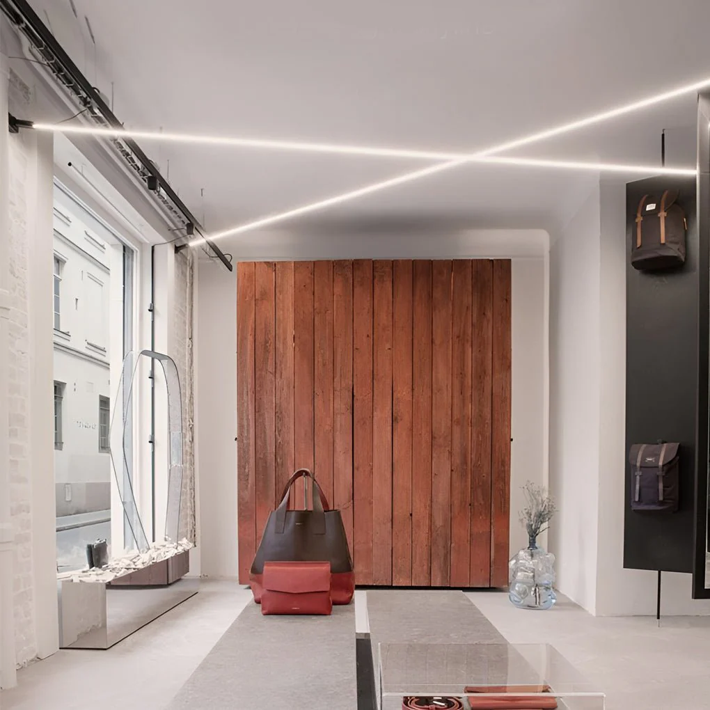 Linean Minimalistic Steel Strip Ceiling Light - Image 3