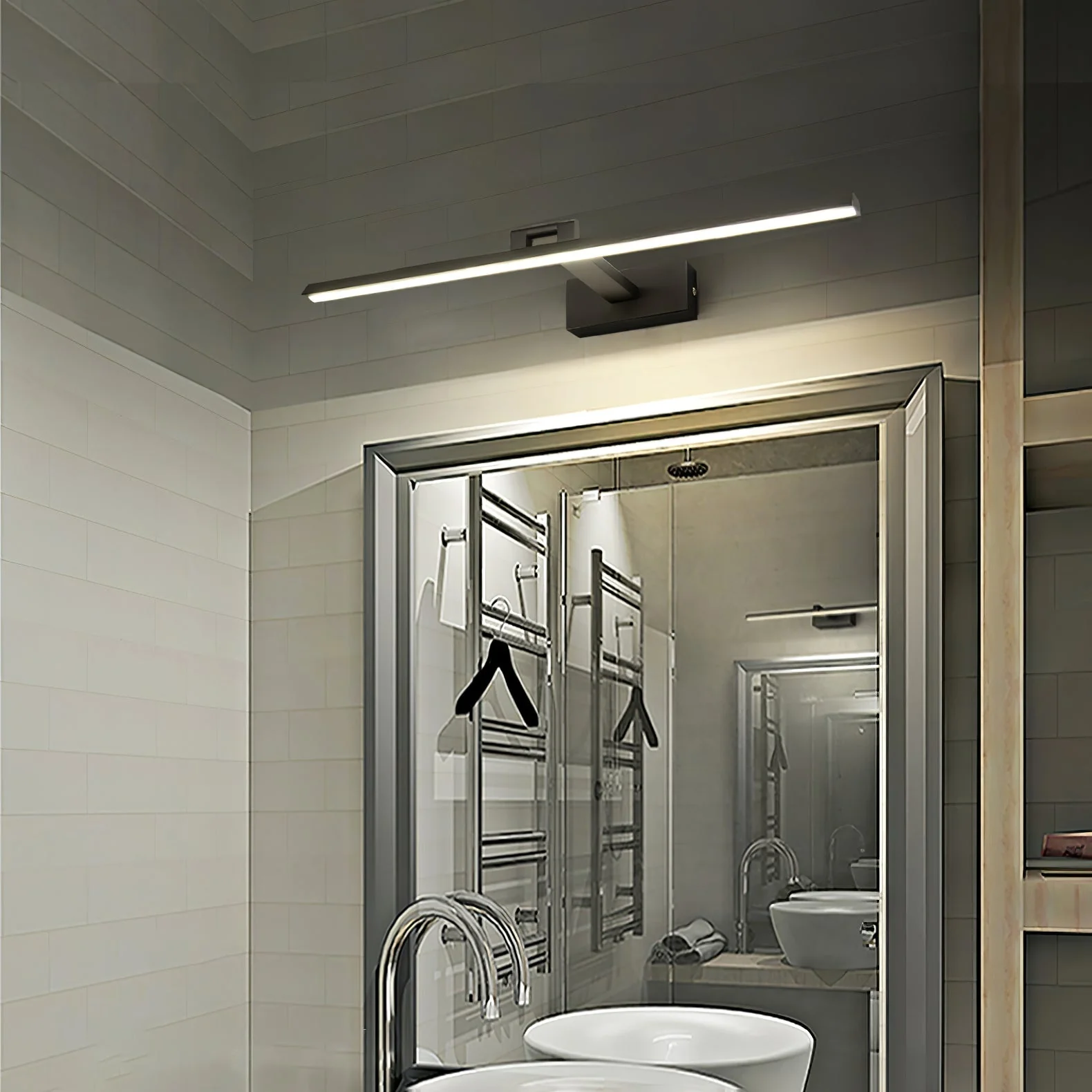 Linear Modern Minimalist Bathroom Wall Lamp - Image 40