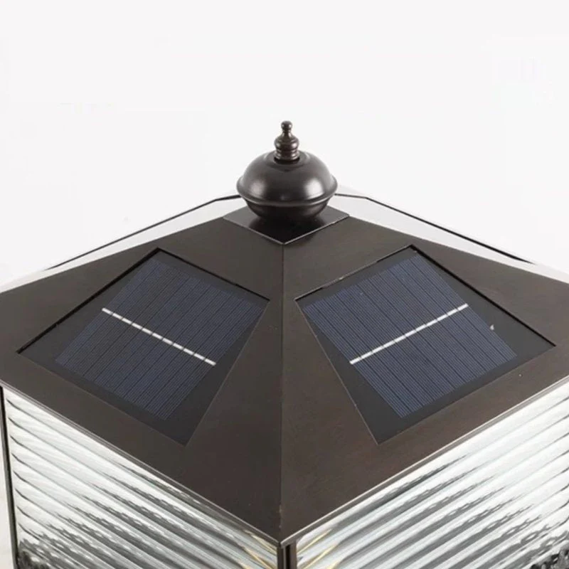 Syvenira Vintage Solar Pagoda Glass Outdoor Light - Image 6