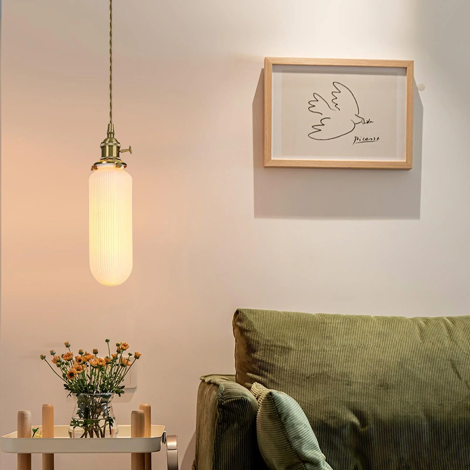 Liora Vintage Ceramic Pendant Light - Image 9