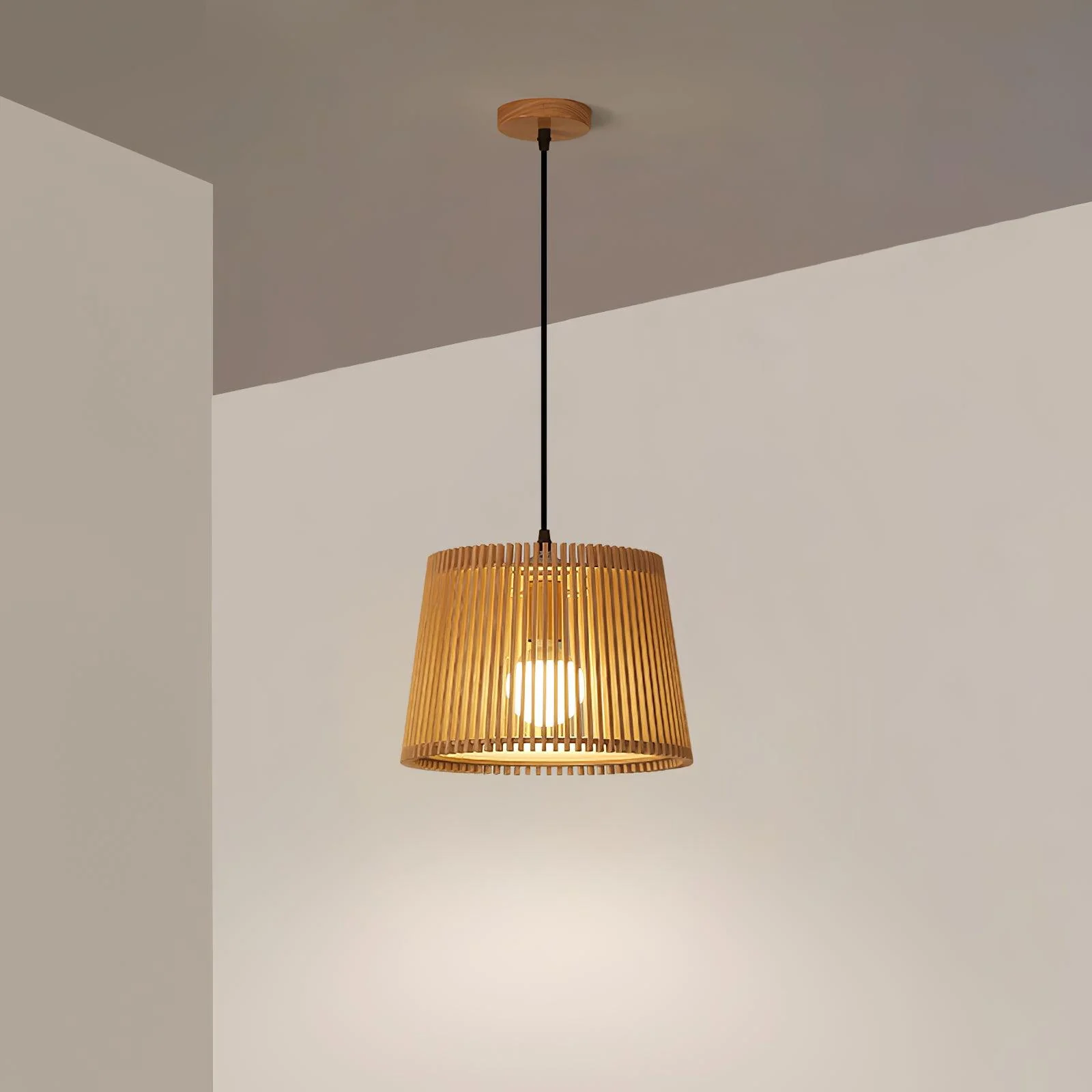 Liorace Wood Retro Pendant Lamp - Image 2