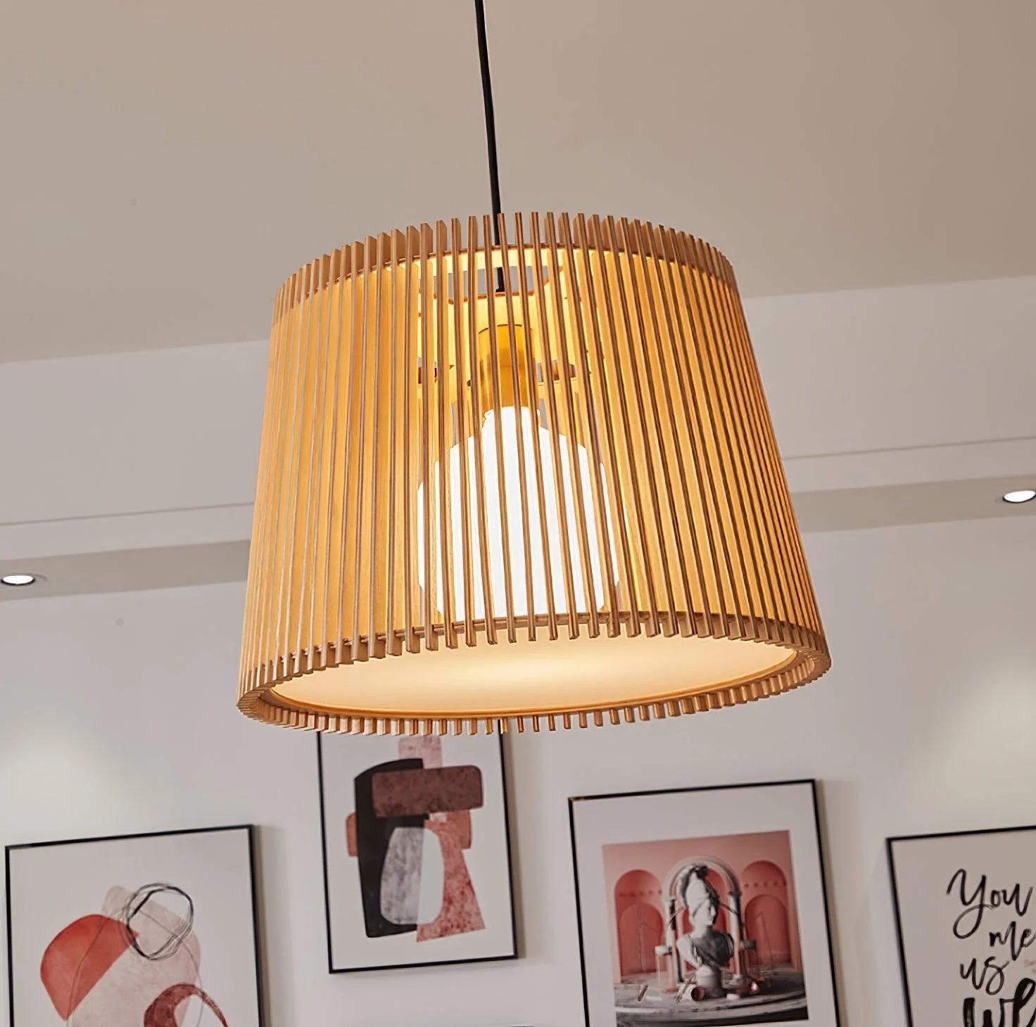 Liorace Wood Retro Pendant Lamp - Image 22