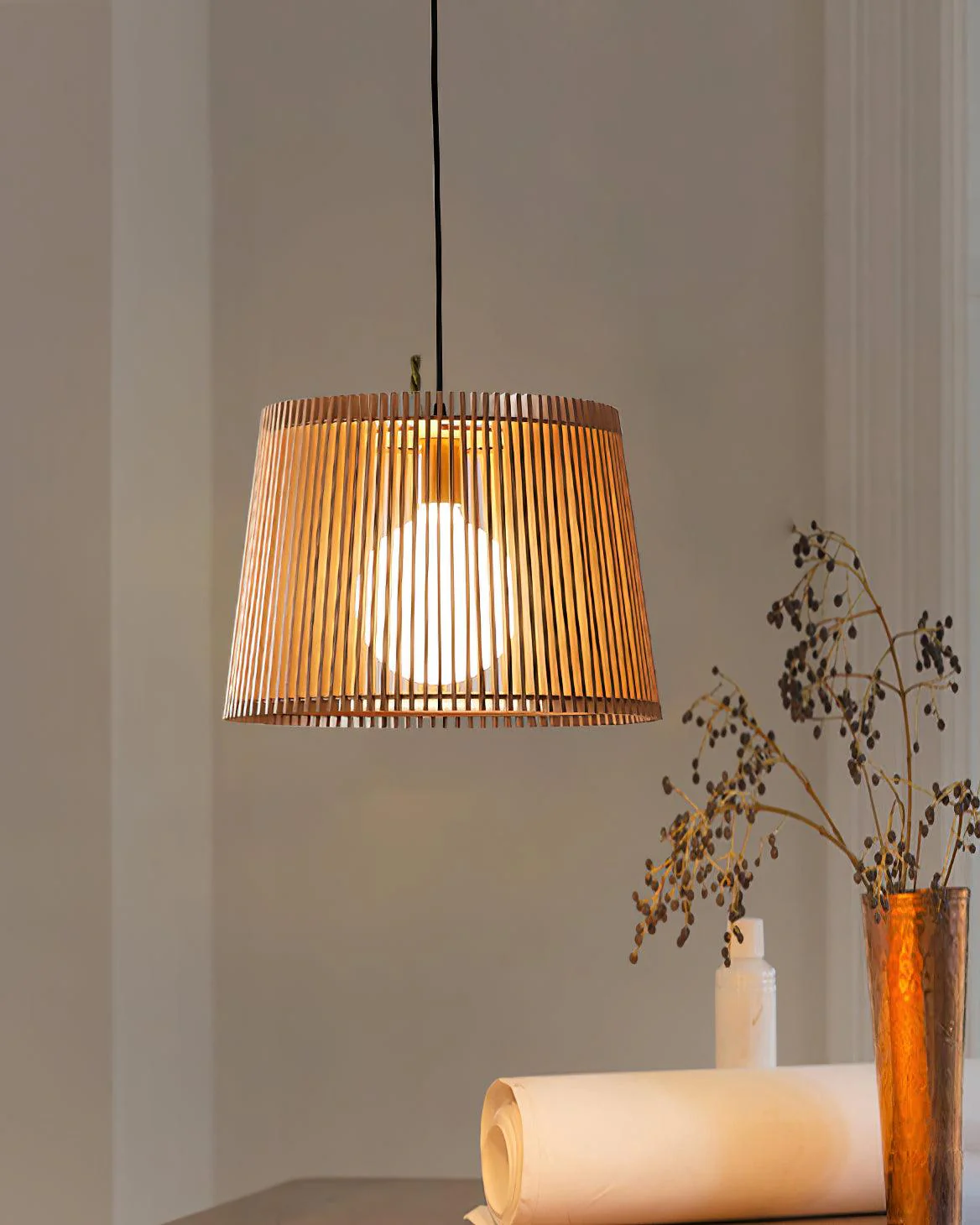 Liorace Wood Retro Pendant Lamp - Image 25