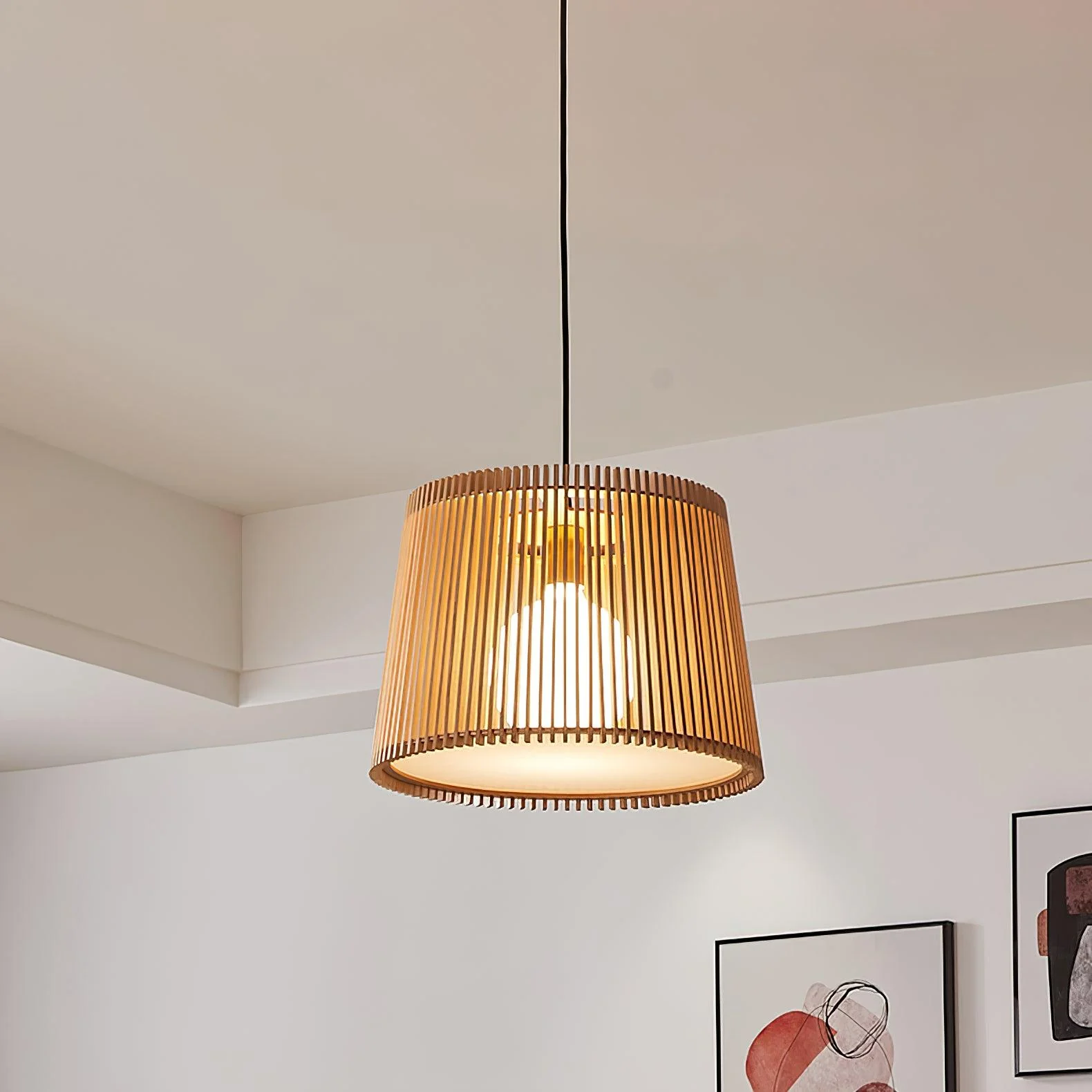 Liorace Wood Retro Pendant Lamp - Image 4