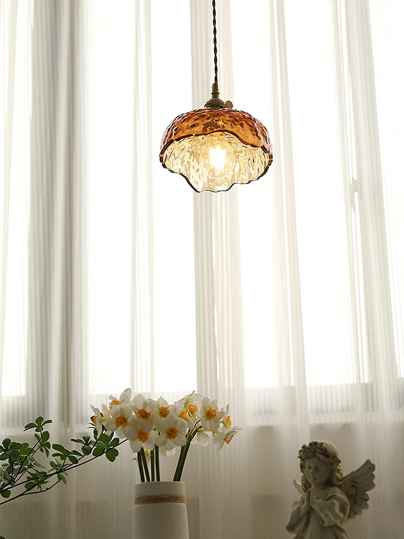 Lioracr Vintage Glass Pendant Light - Image 11