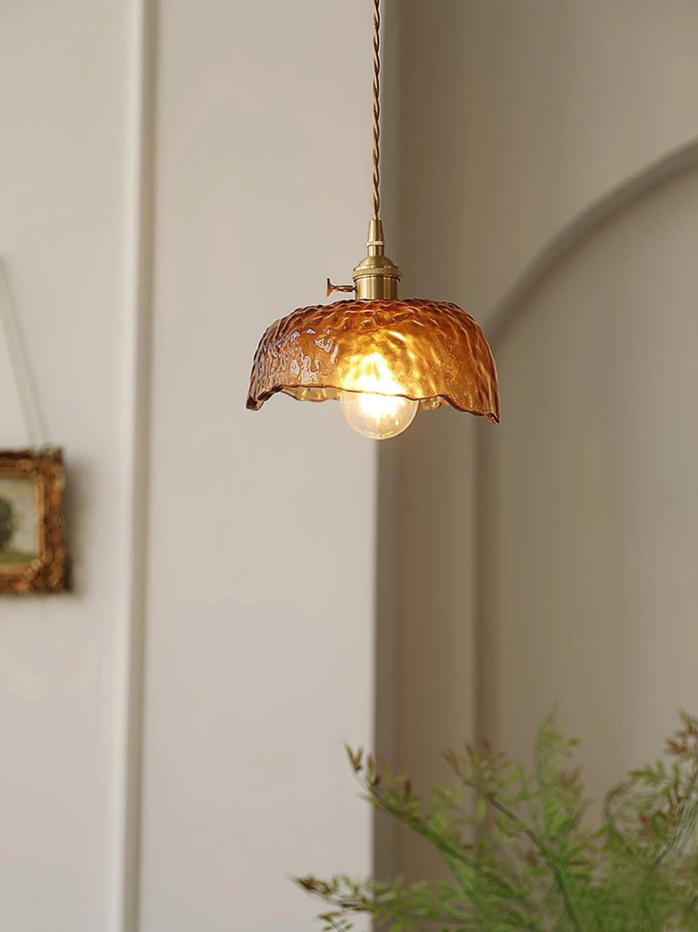 Lioracr Vintage Glass Pendant Light - Image 13