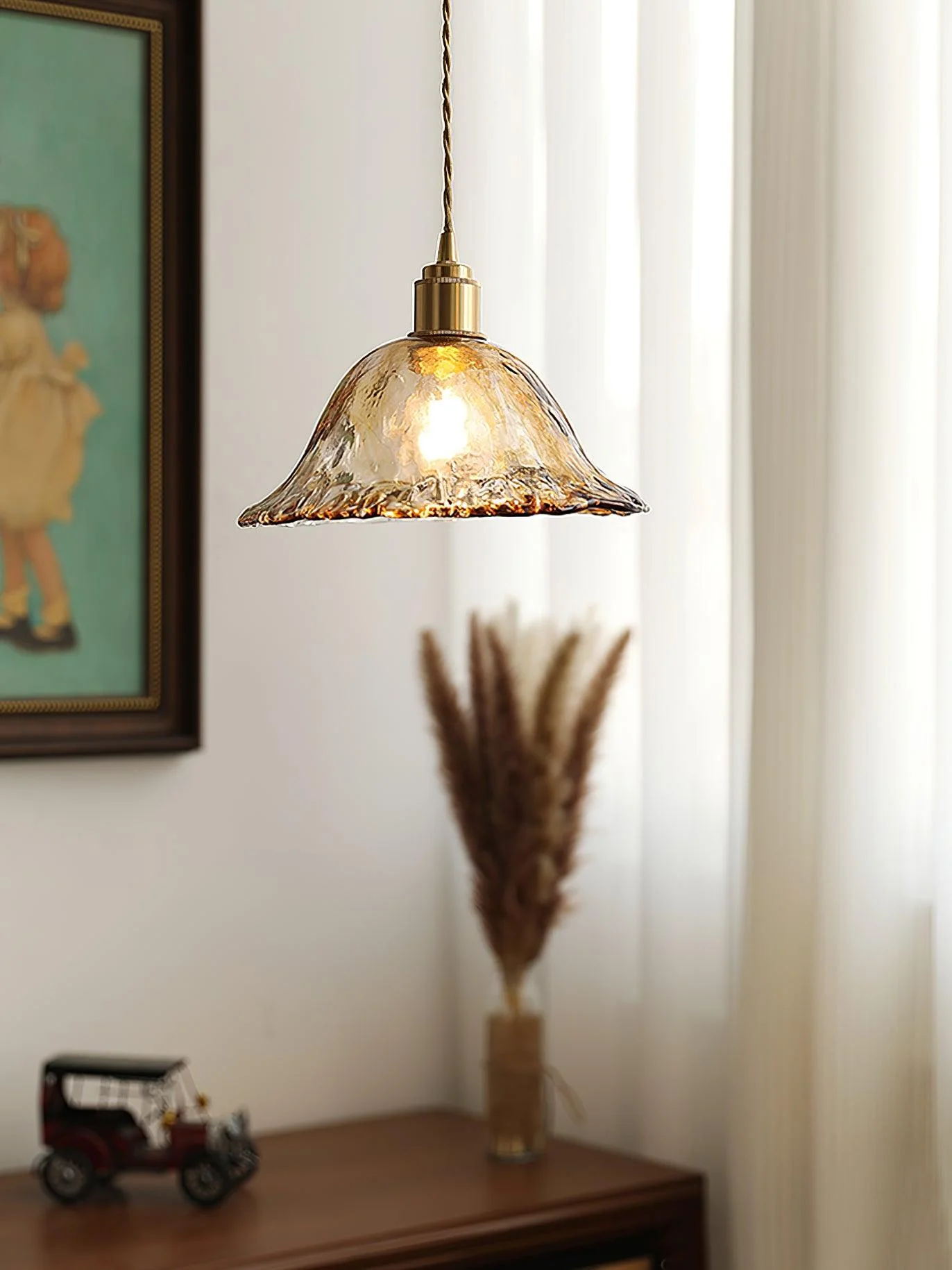 Lioracr Vintage Glass Pendant Light - Image 14