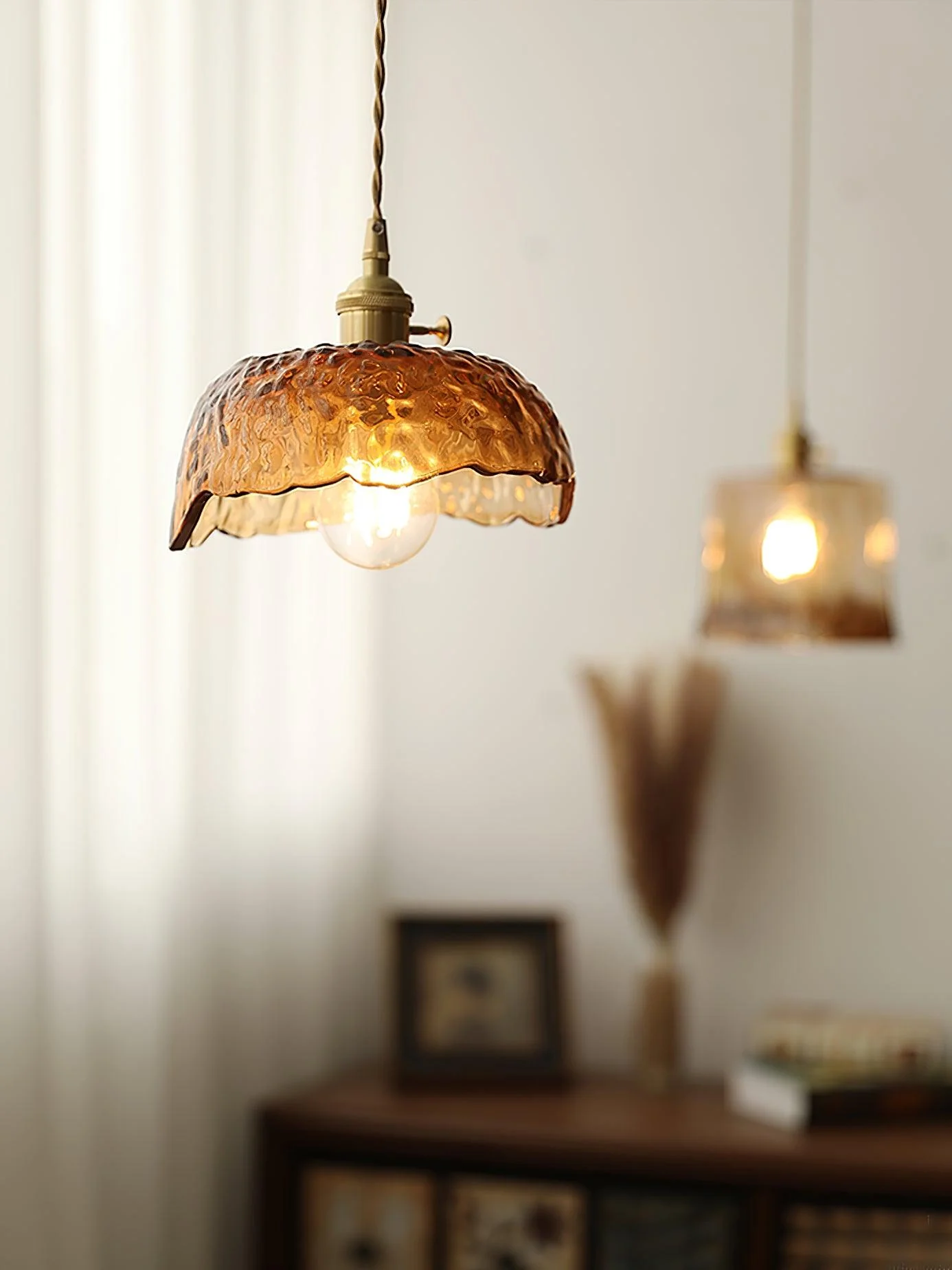 Lioracr Vintage Glass Pendant Light - Image 15