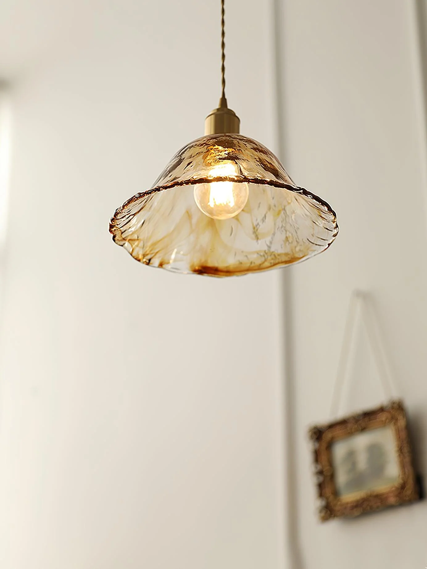 Lioracr Vintage Glass Pendant Light - Image 17