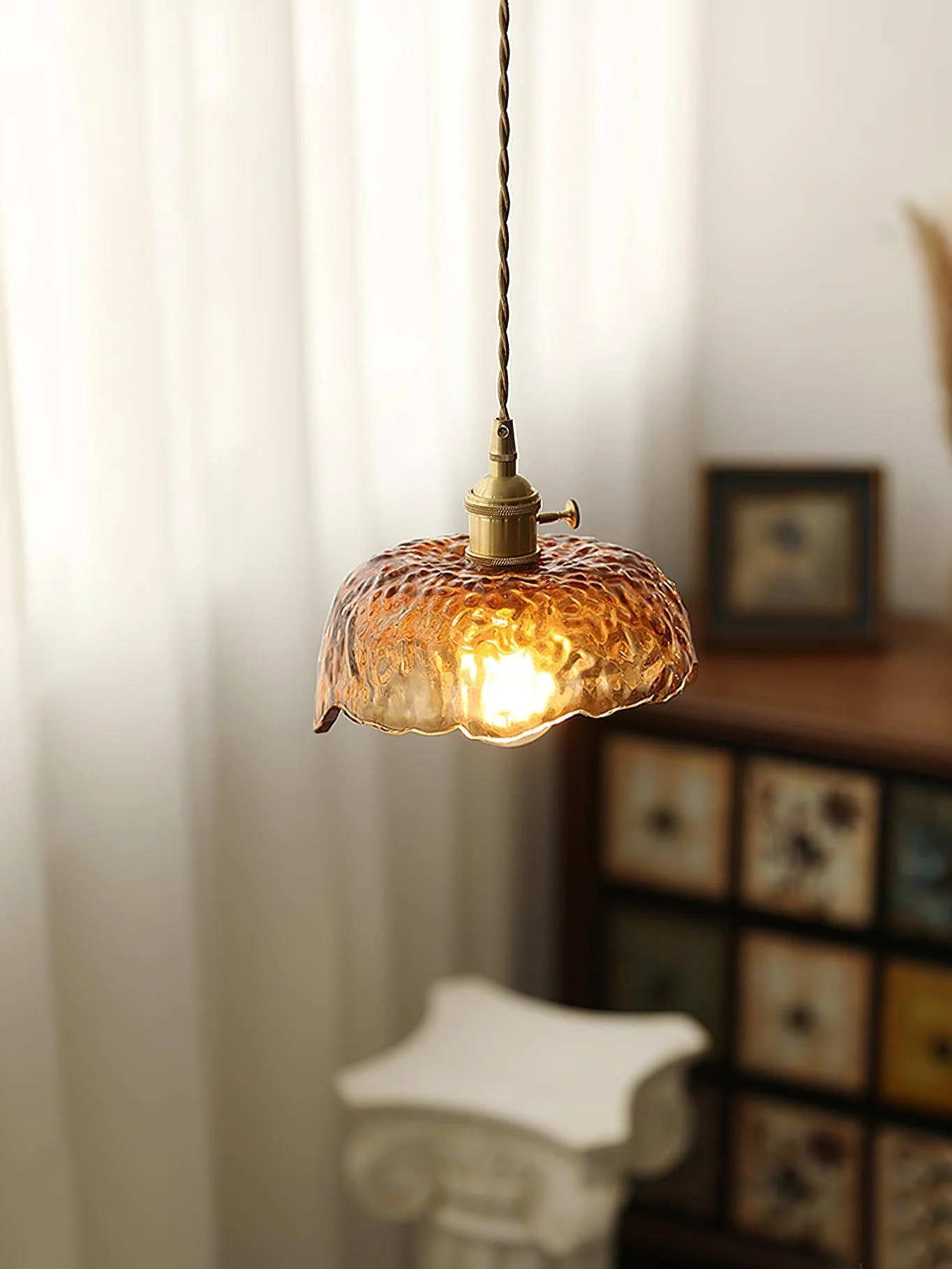 Lioracr Vintage Glass Pendant Light - Image 18