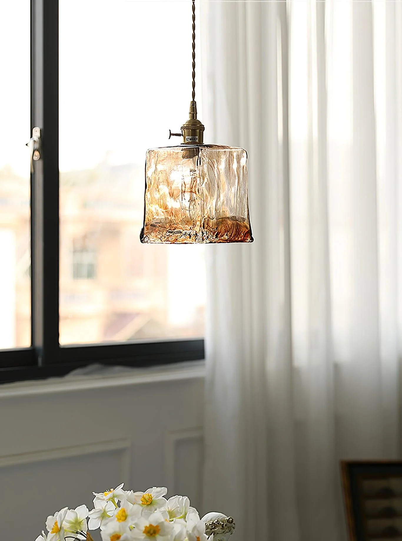 Lioracr Vintage Glass Pendant Light - Image 19
