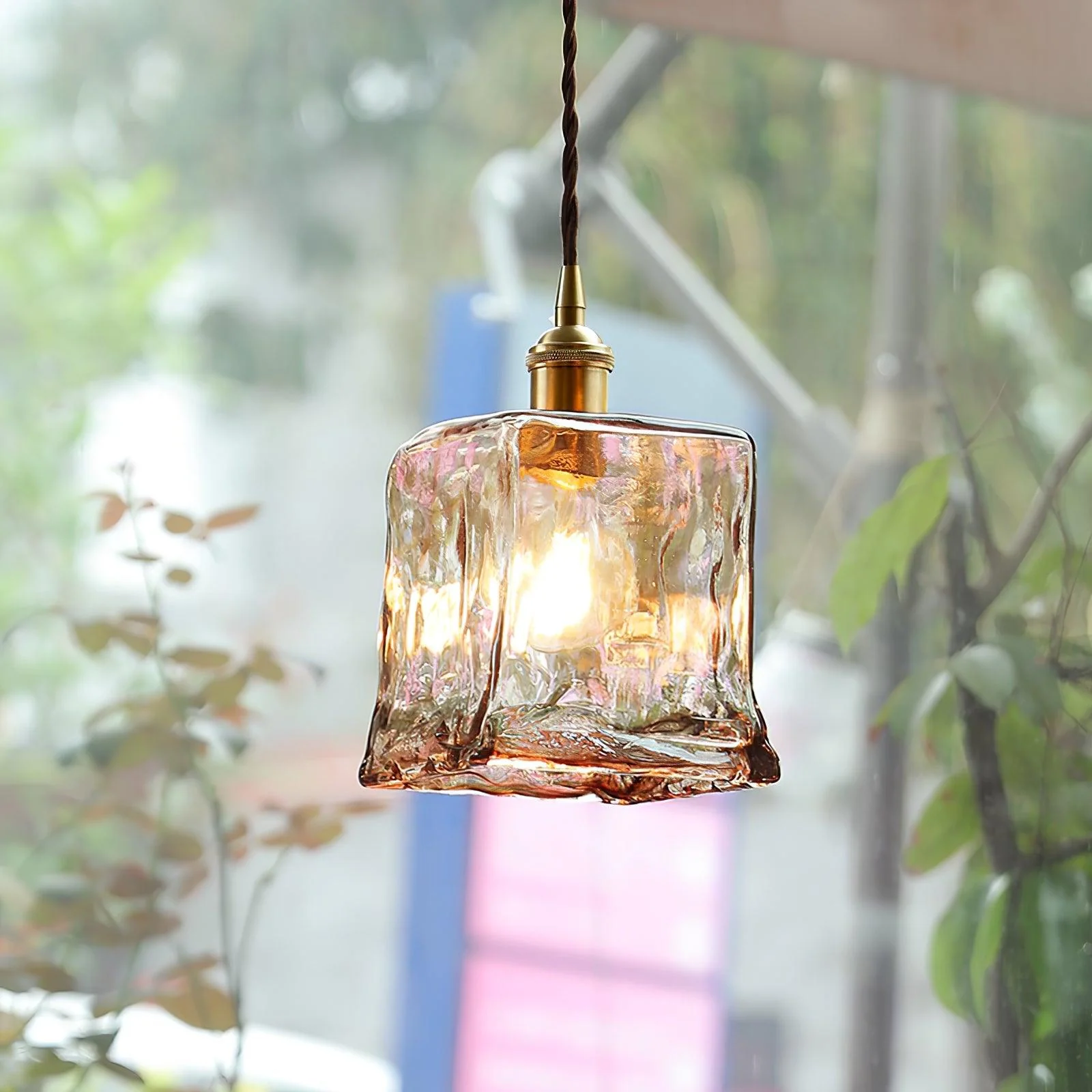 Lioracr Vintage Glass Pendant Light - Image 29