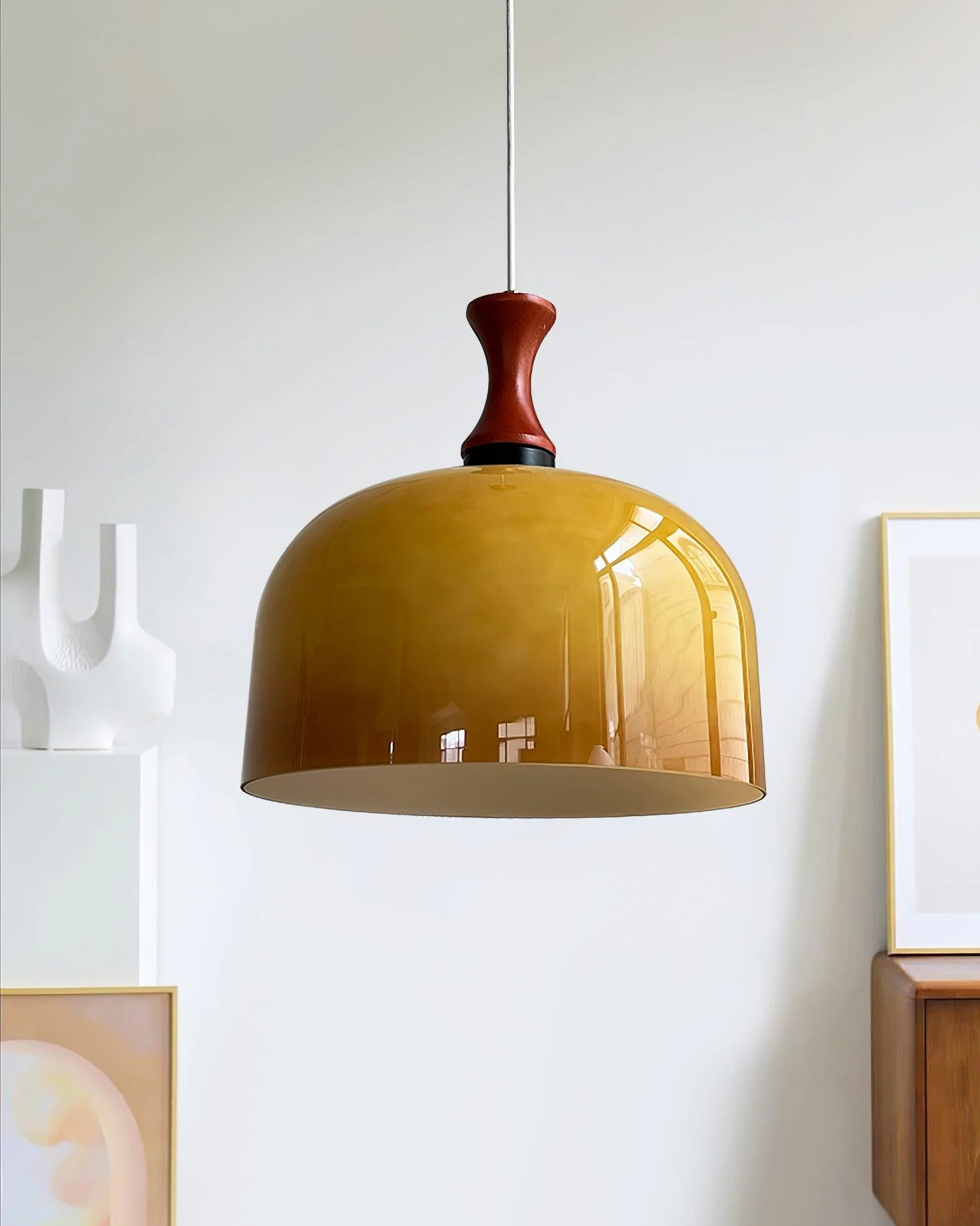 Lioraer Glass Retro Pendant Light - Image 10