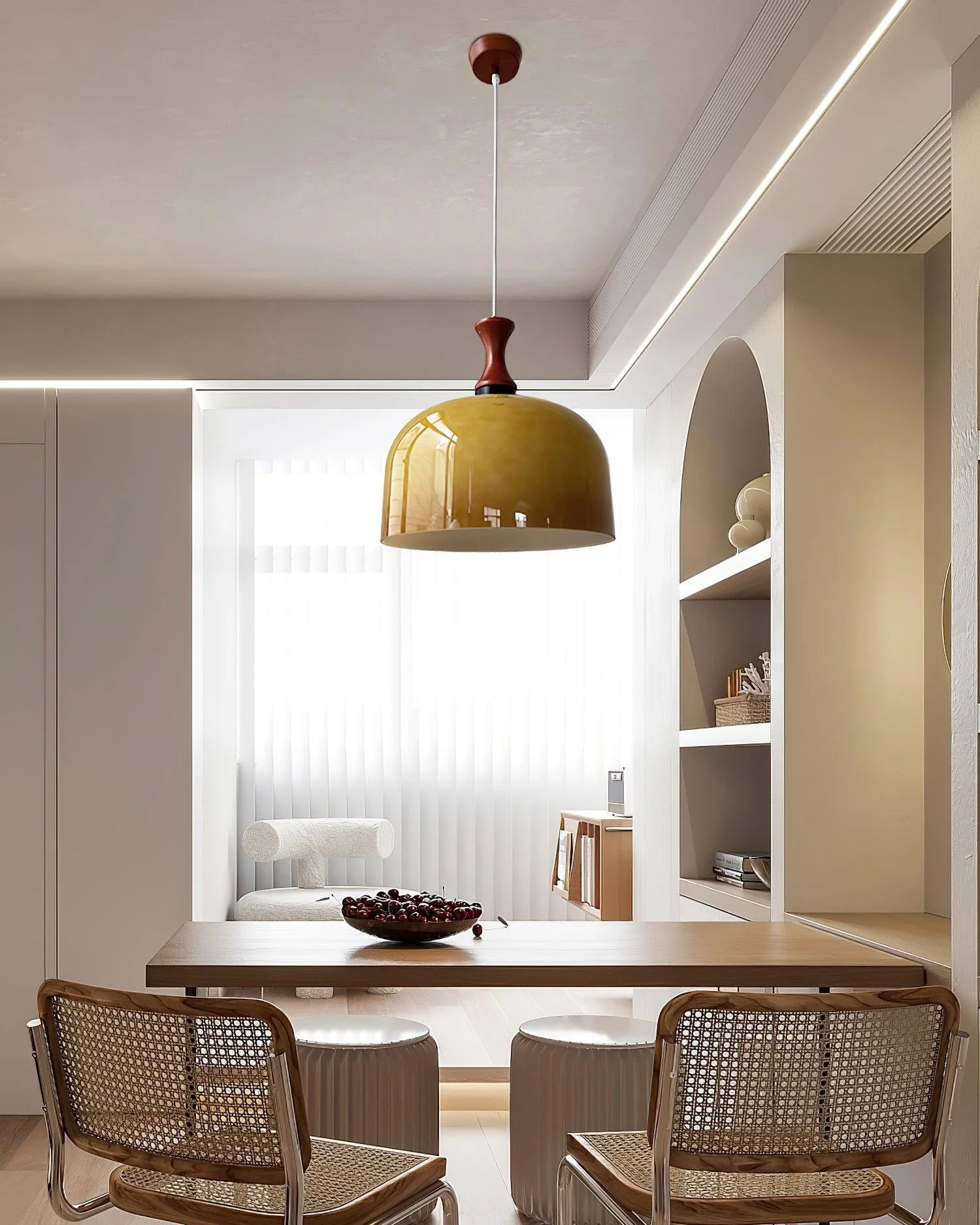 Lioraer Glass Retro Pendant Light - Image 3