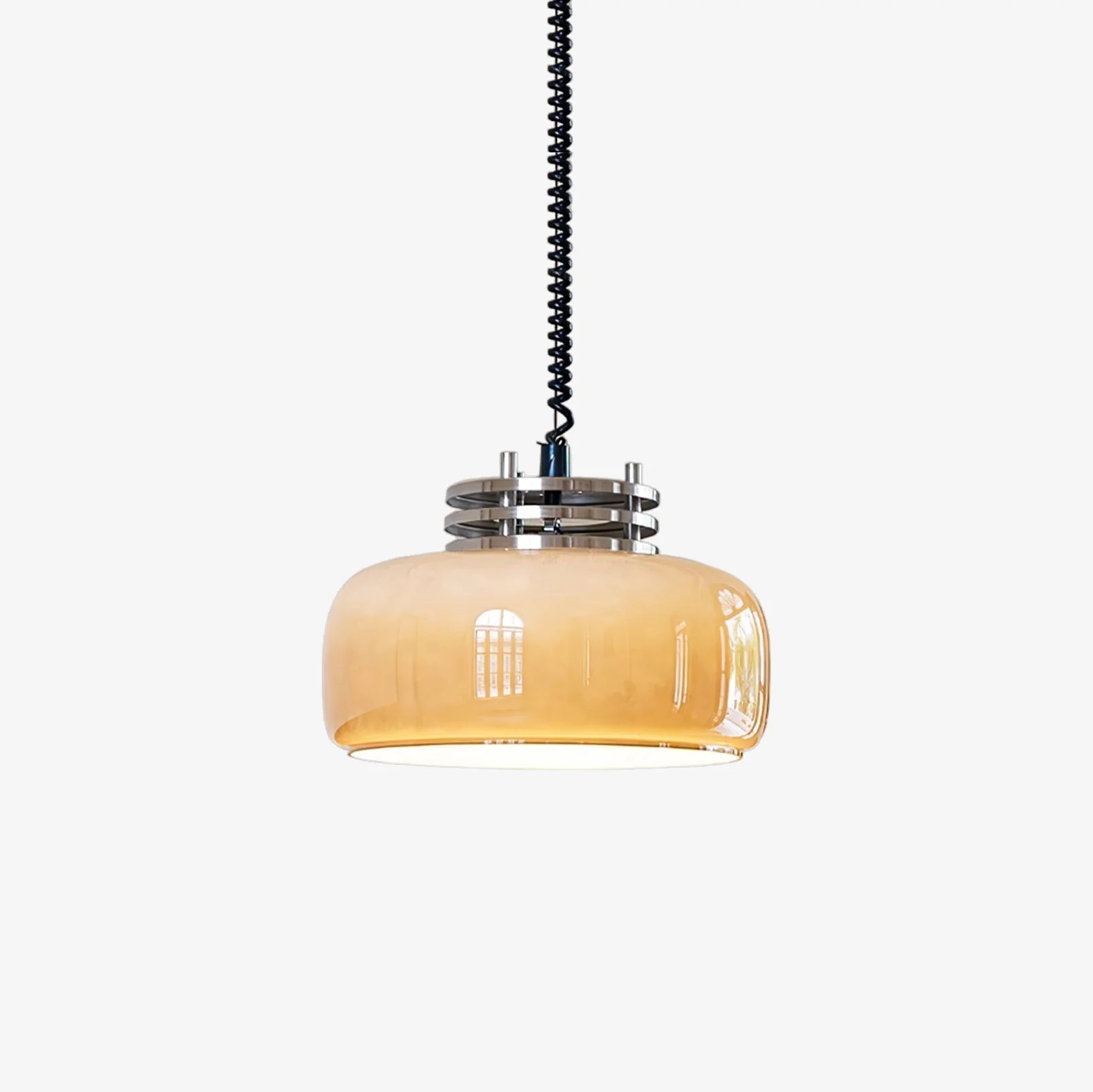 Liore Glass Industrial Pendant Lamp