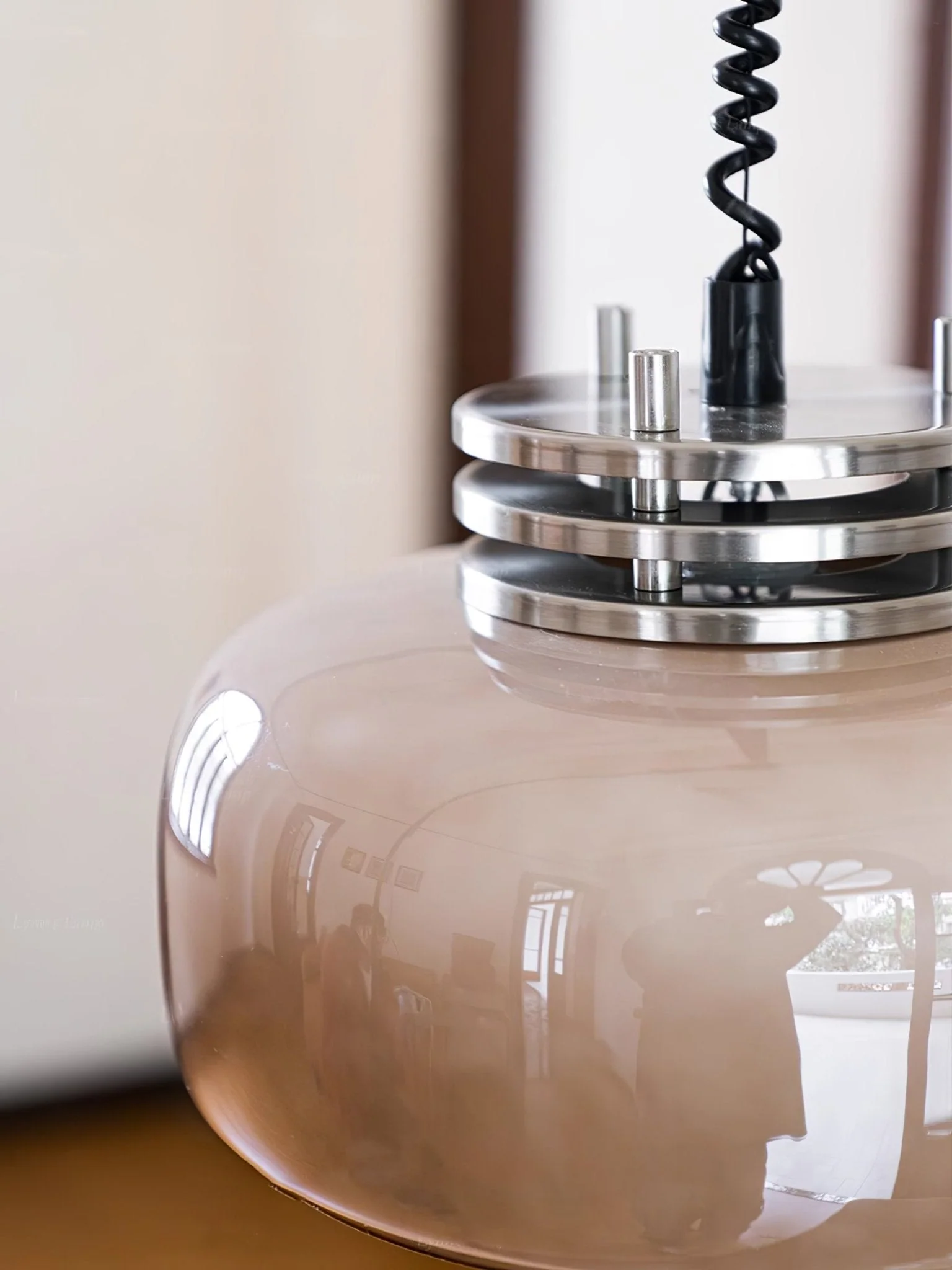 Liore Glass Industrial Pendant Lamp - Image 4