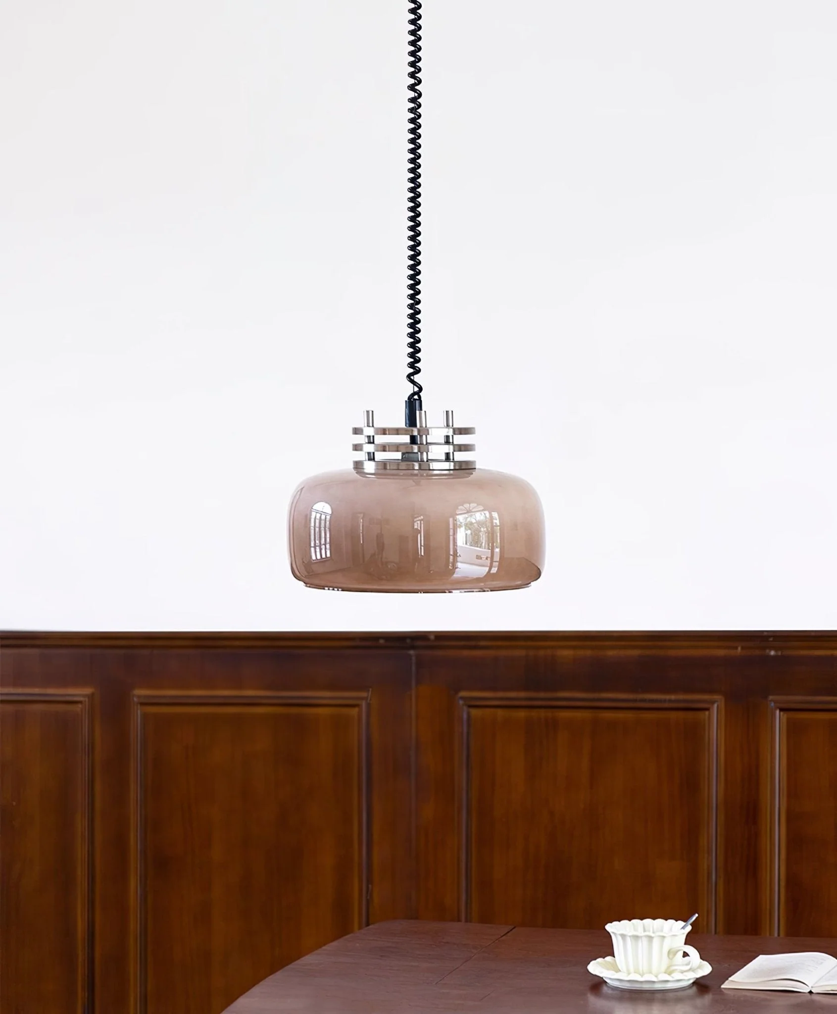 Liore Glass Industrial Pendant Lamp - Image 5