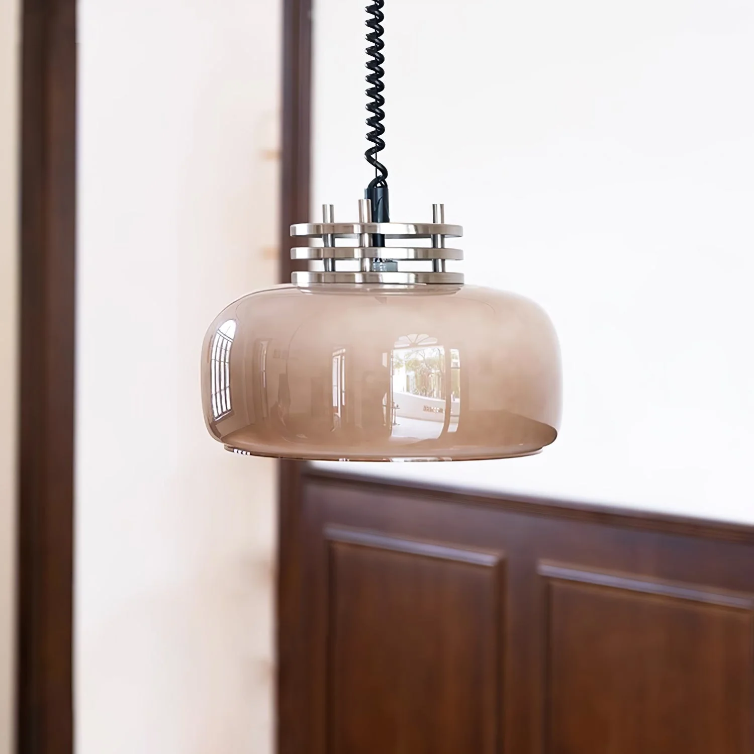 Liore Glass Industrial Pendant Lamp - Image 8