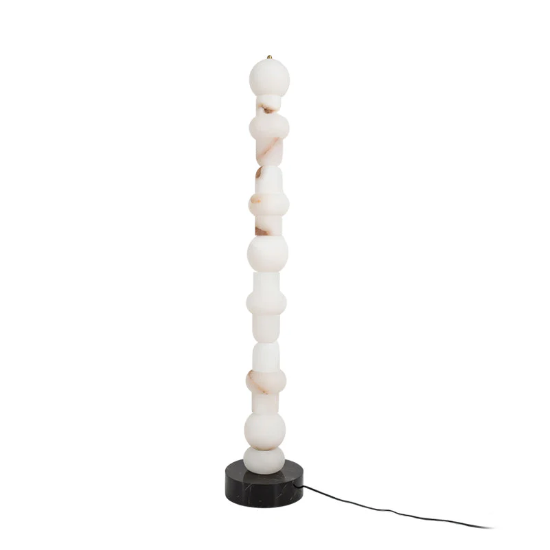 Lira Stacked Alabaster Floor Lamp - Image 37