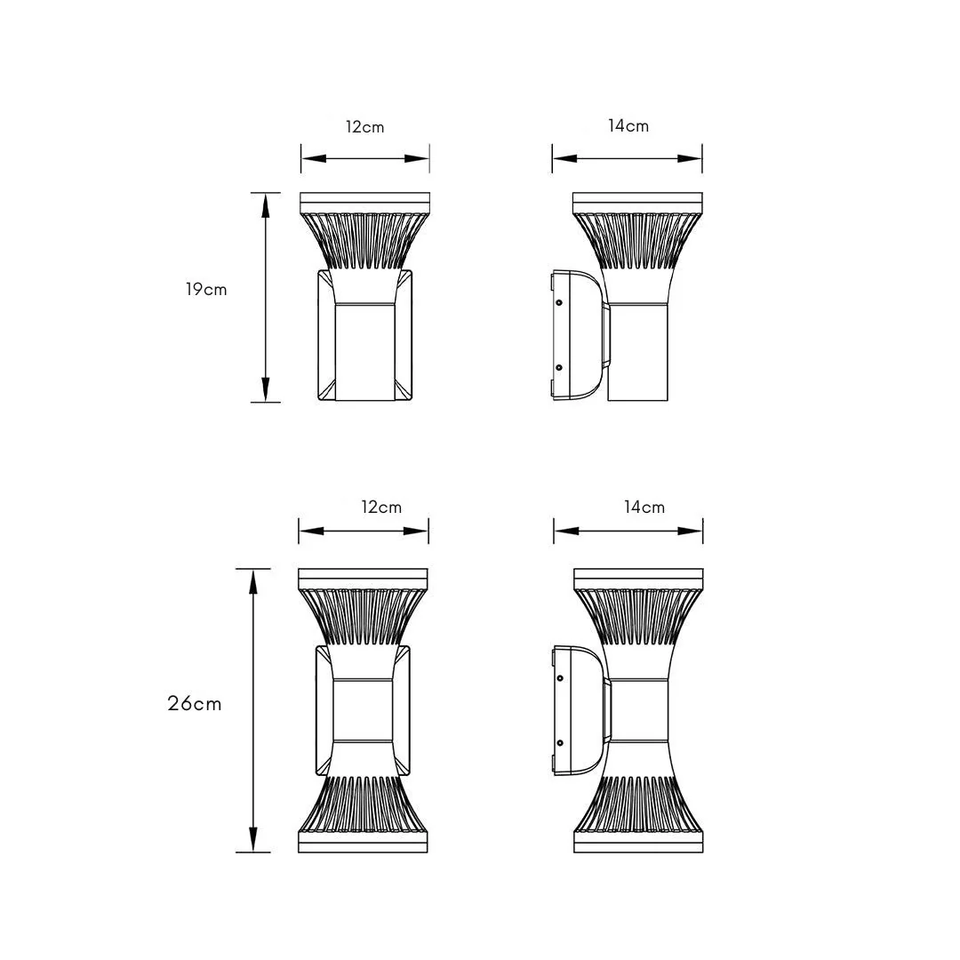 Livi Die-cast Minimalist Nordic Outdoor Wall Lighting Fixtures - Image 8