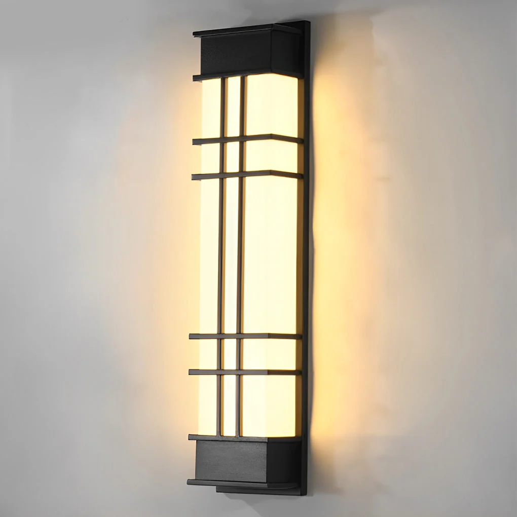 Loisa Retro Rectangular LED Traditional Outdoor Wall Lamp - Image 12