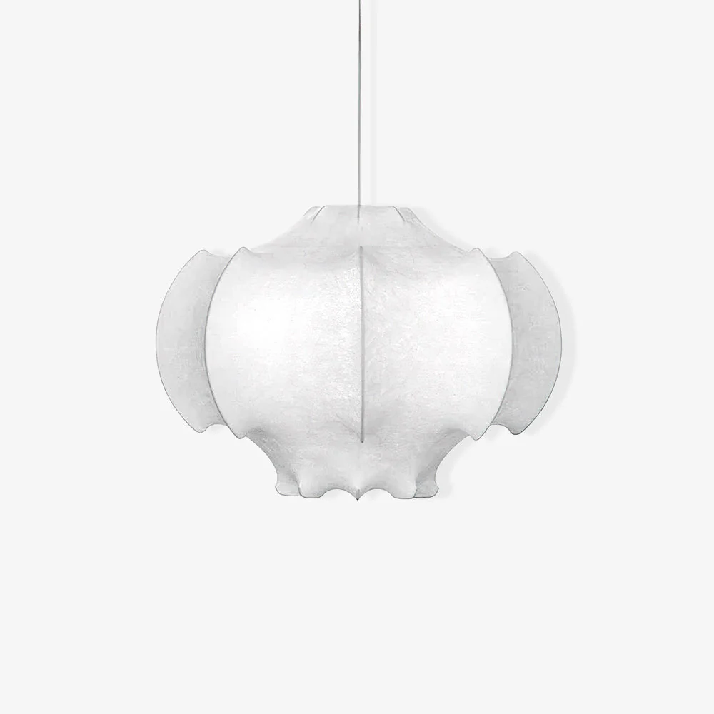 Lotus Minimalist Silk Pendant Lamp - Image 17
