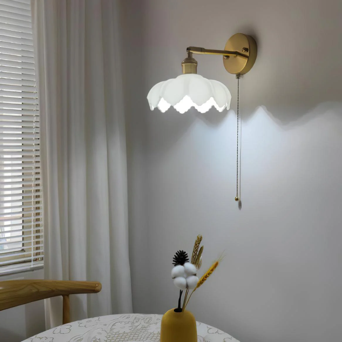 Lotus Nordic Art Rotatable Glass Wall Lamp - Image 15