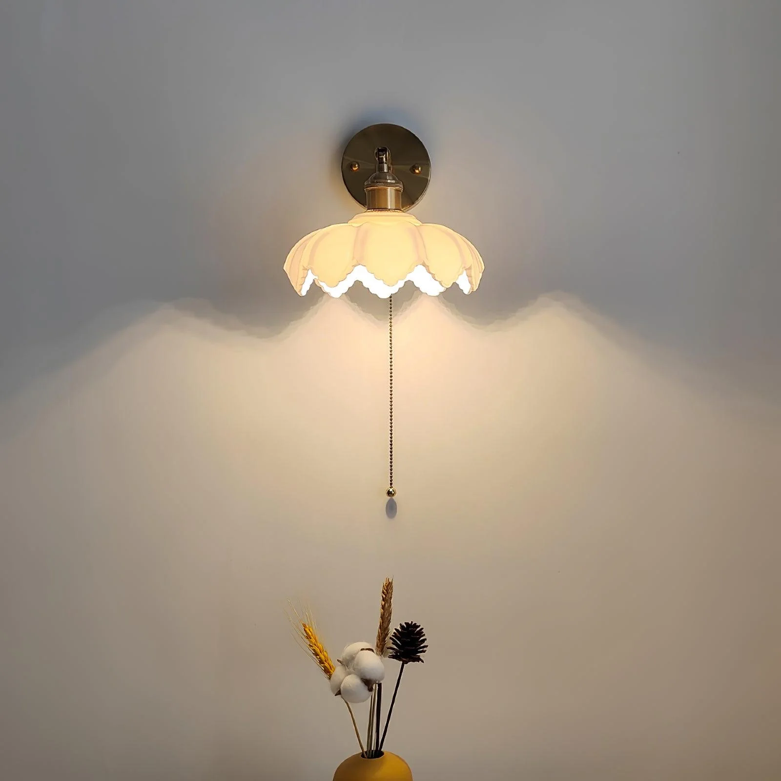 Lotus Nordic Art Rotatable Glass Wall Lamp - Image 16