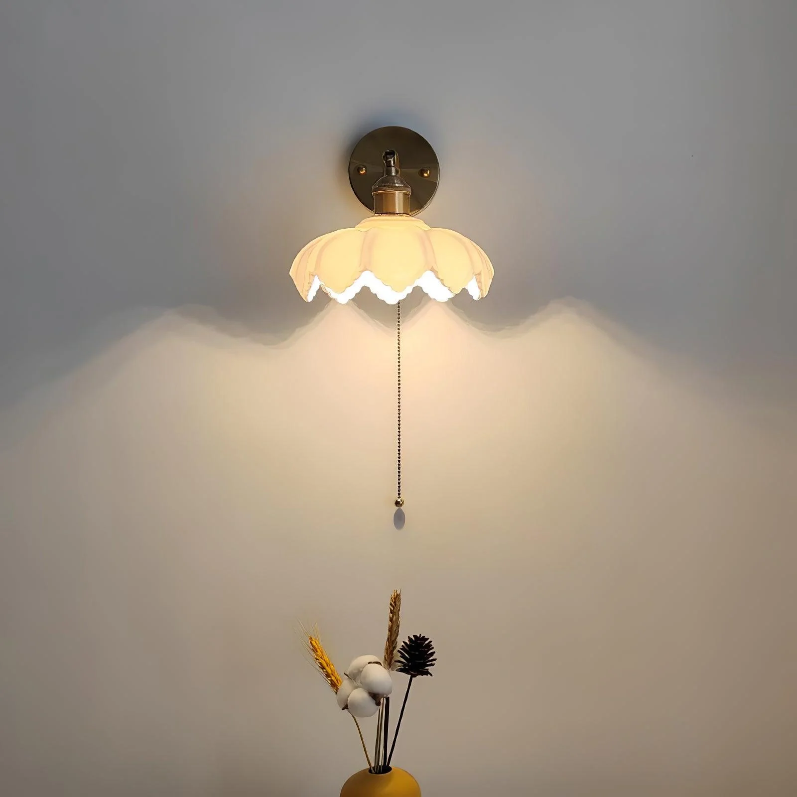 Lotus Nordic Art Rotatable Glass Wall Lamp - Image 17