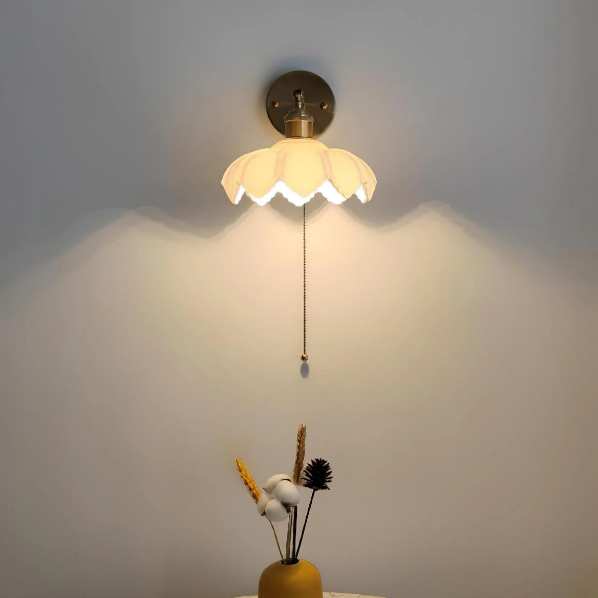 Lotus Nordic Art Rotatable Glass Wall Lamp - Image 20