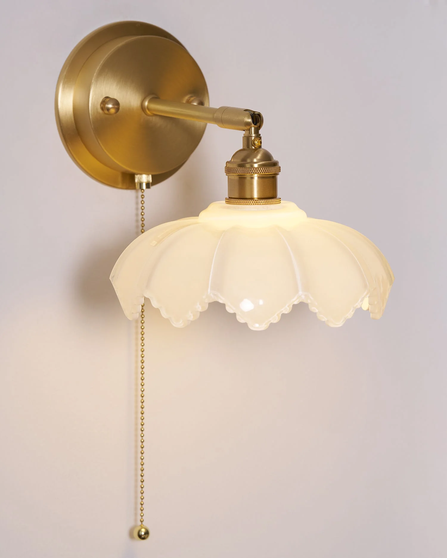 Lotus Nordic Art Rotatable Glass Wall Lamp - Image 3