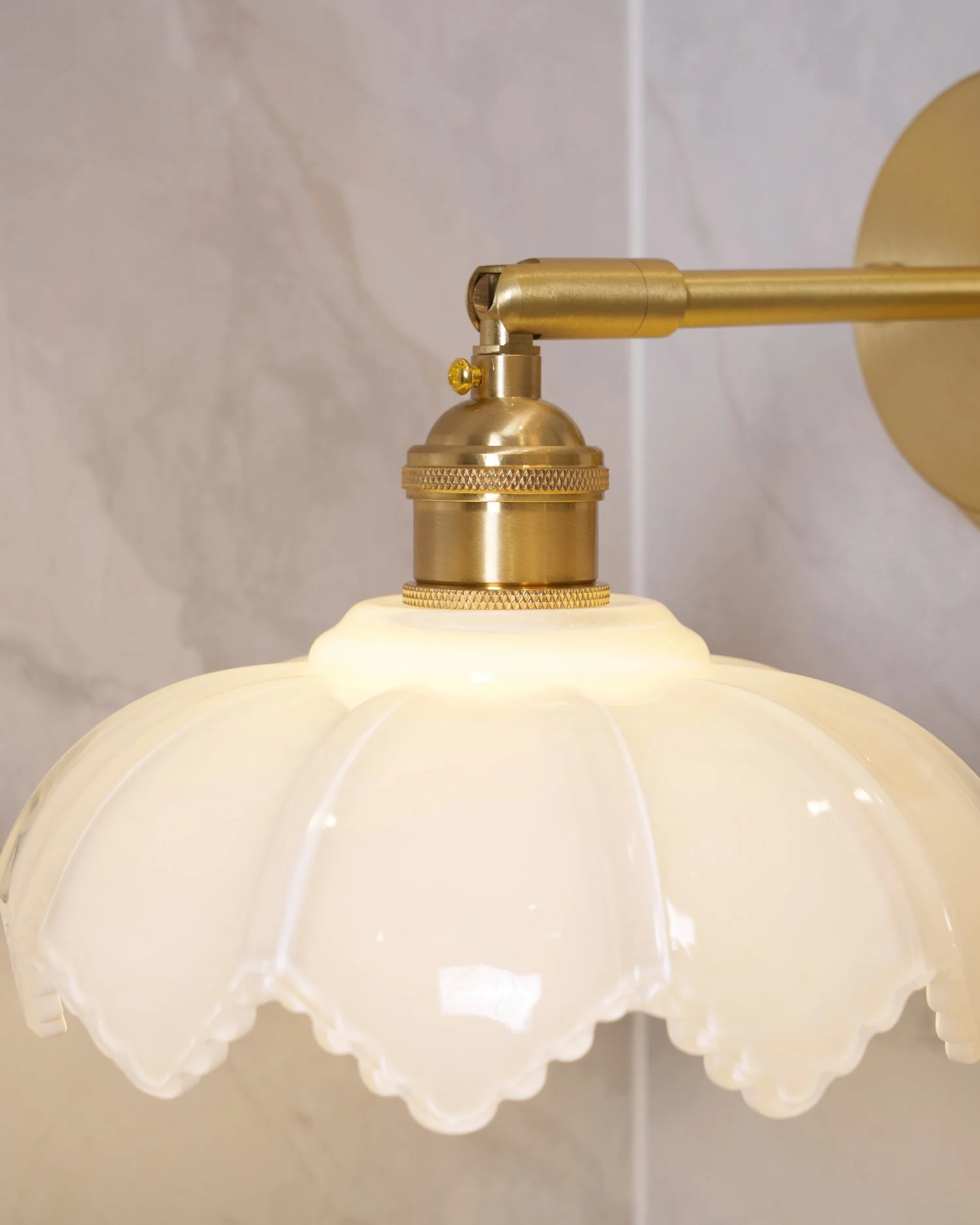 Lotus Nordic Art Rotatable Glass Wall Lamp - Image 9