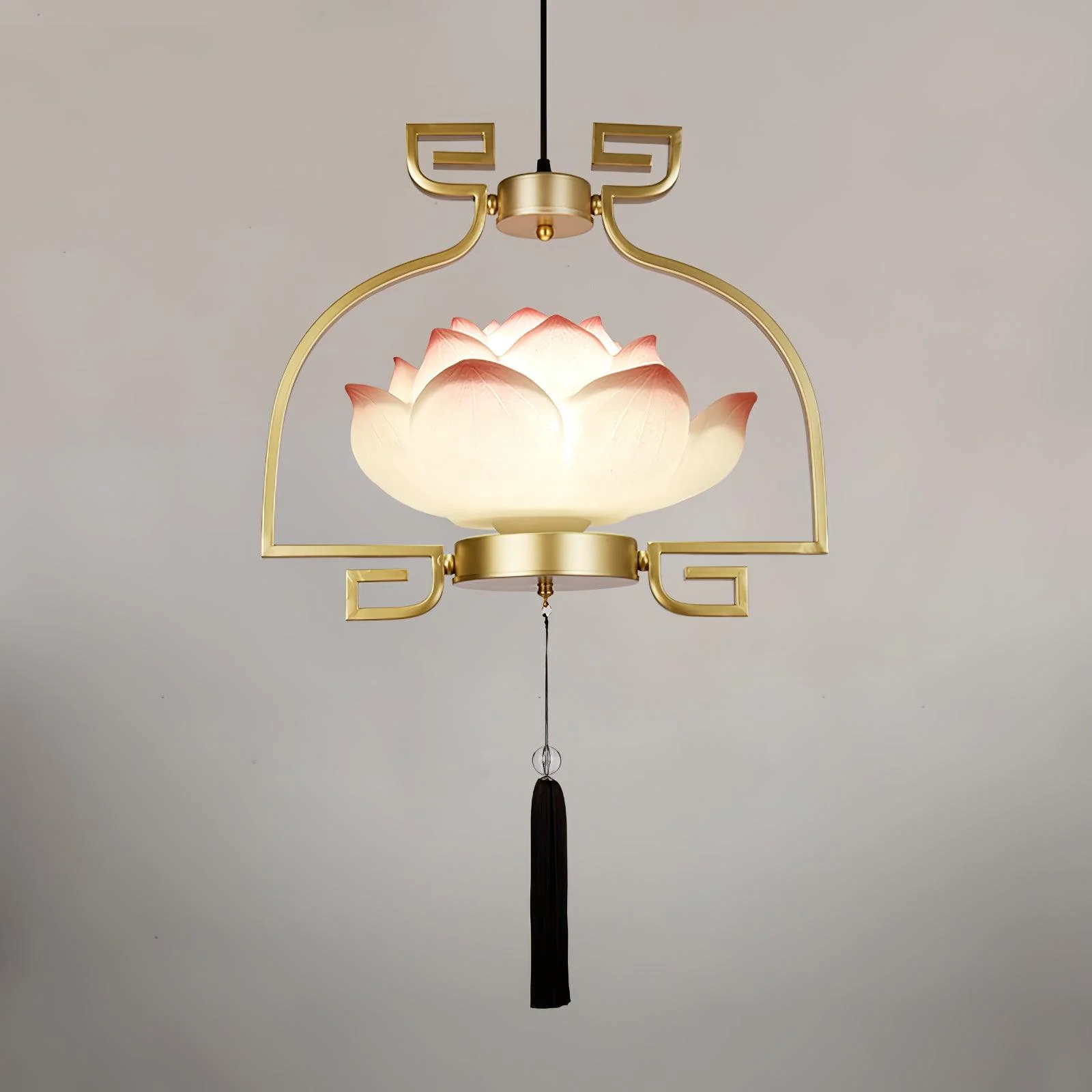 Lotus Oriental Resin Chandelier - Image 11