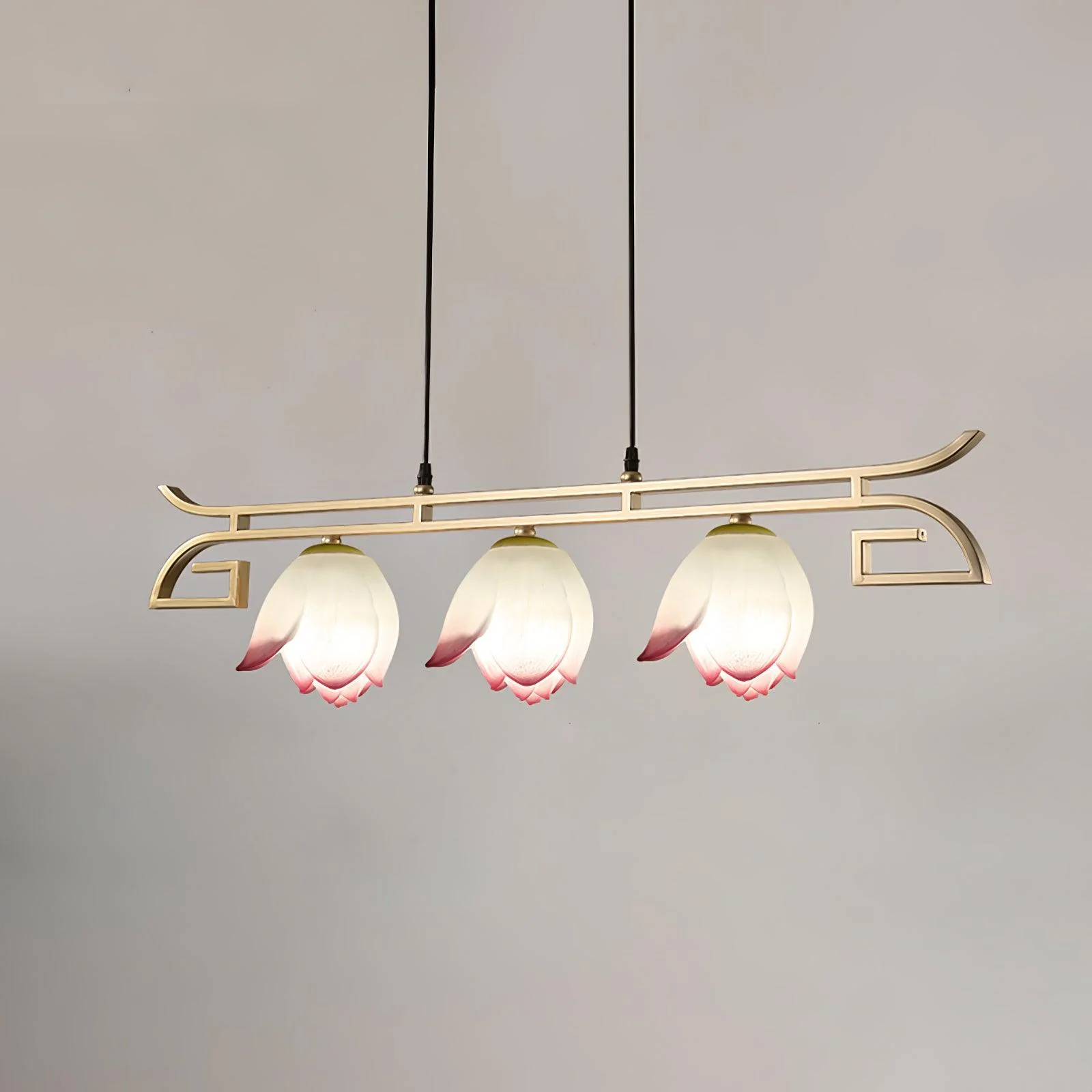 Lotus Oriental Resin Chandelier - Image 22