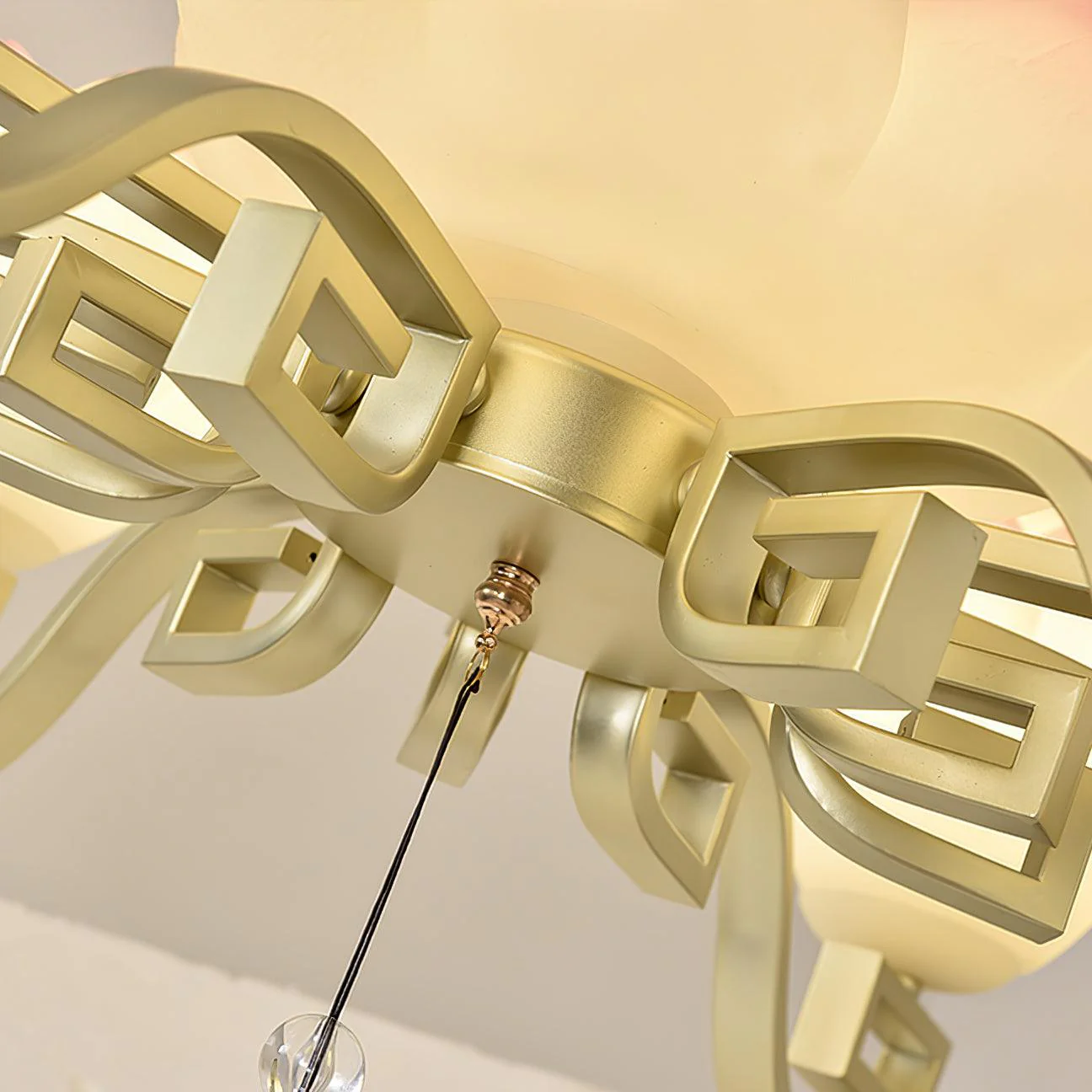 Lotus Oriental Resin Chandelier - Image 23