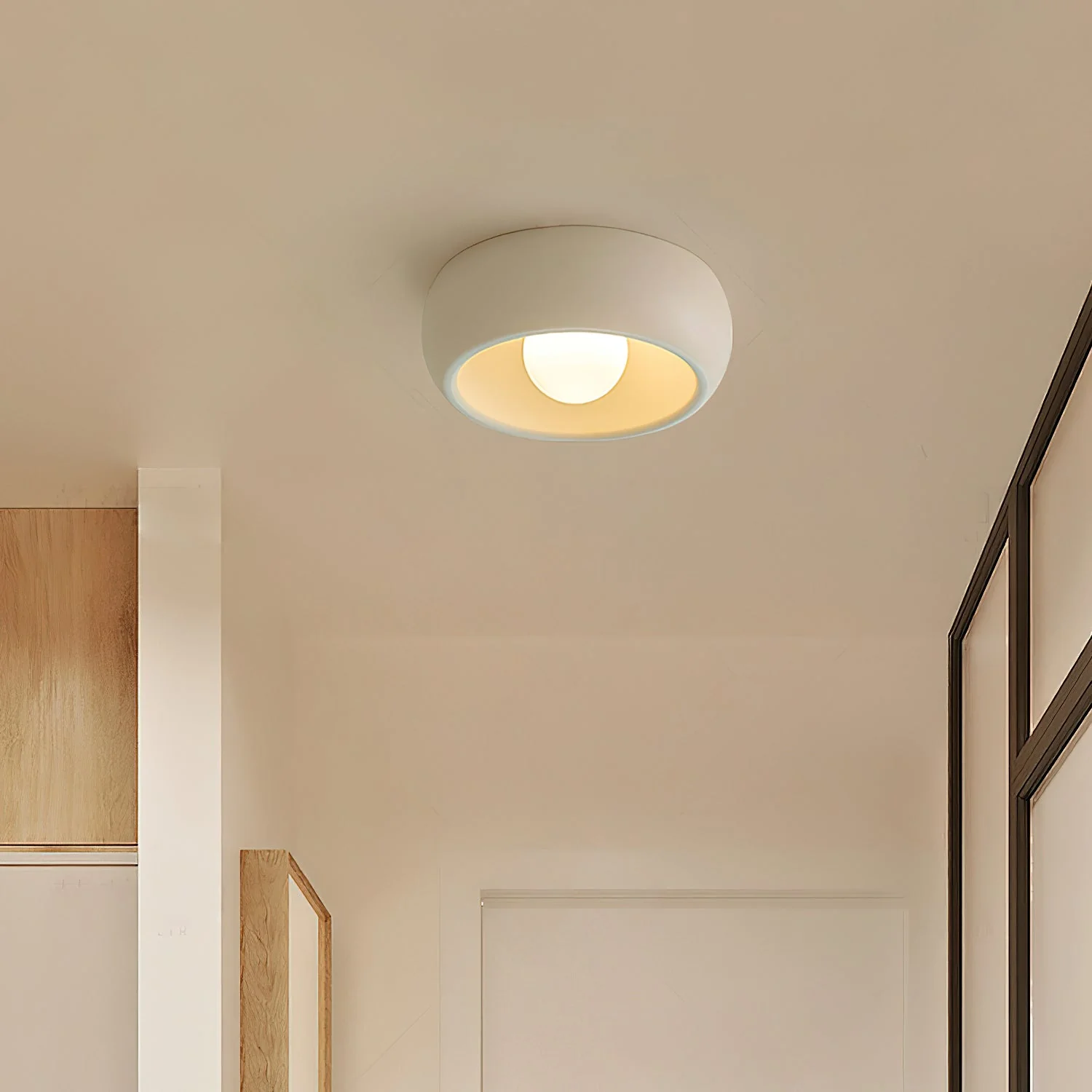 Louis Modern Minimalist Round Glass Ceiling Light - Image 20