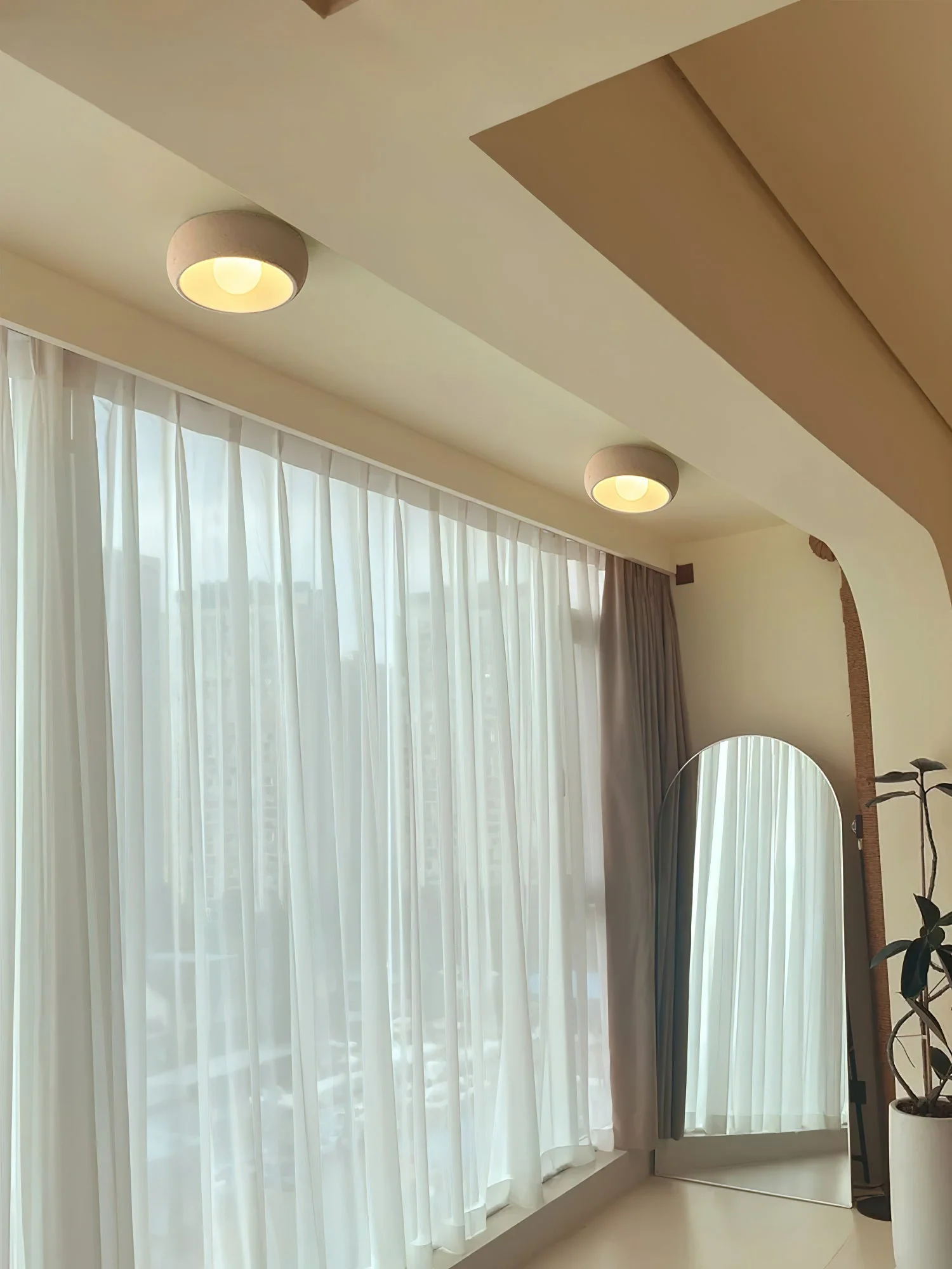 Louis Modern Minimalist Round Glass Ceiling Light - Image 27