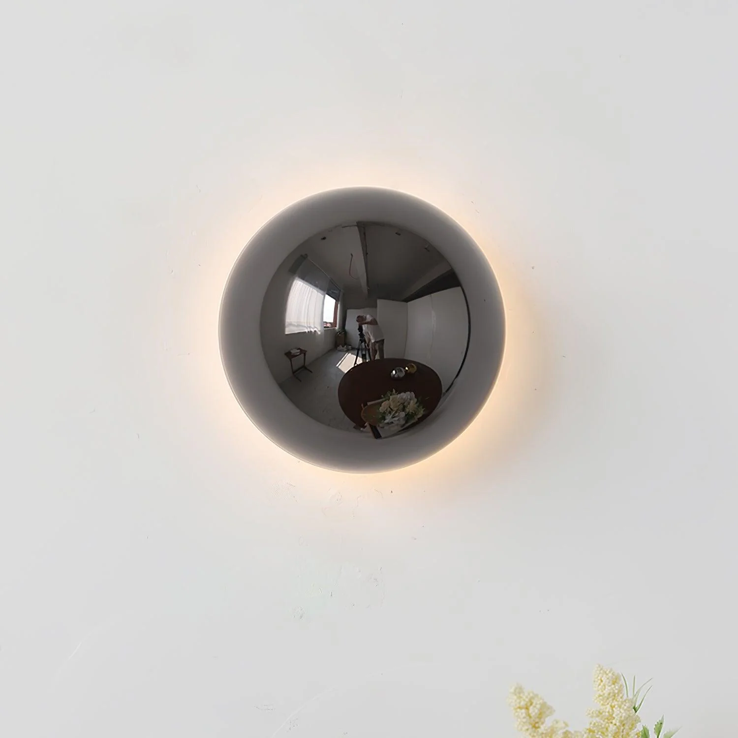 Louisa Modern Minimalist Sphere Sconce Wall Lamp - Image 2
