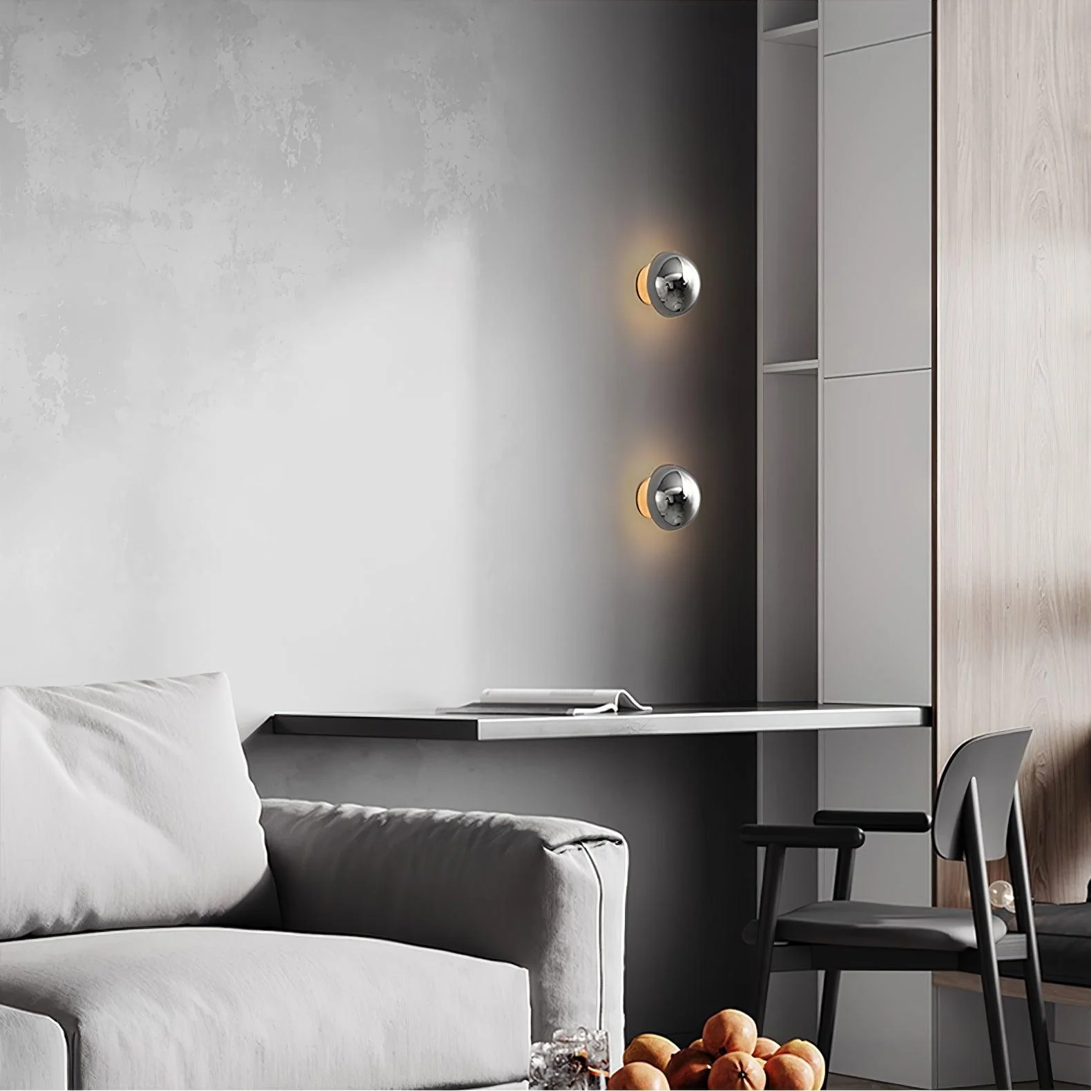 Louisa Modern Minimalist Sphere Sconce Wall Lamp - Image 3