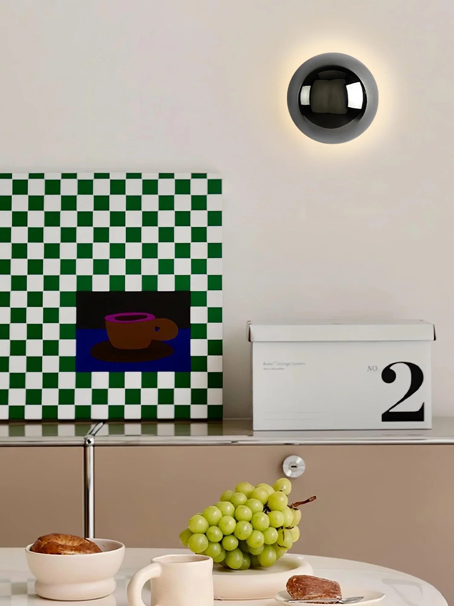 Louisa Modern Minimalist Sphere Sconce Wall Lamp - Image 36
