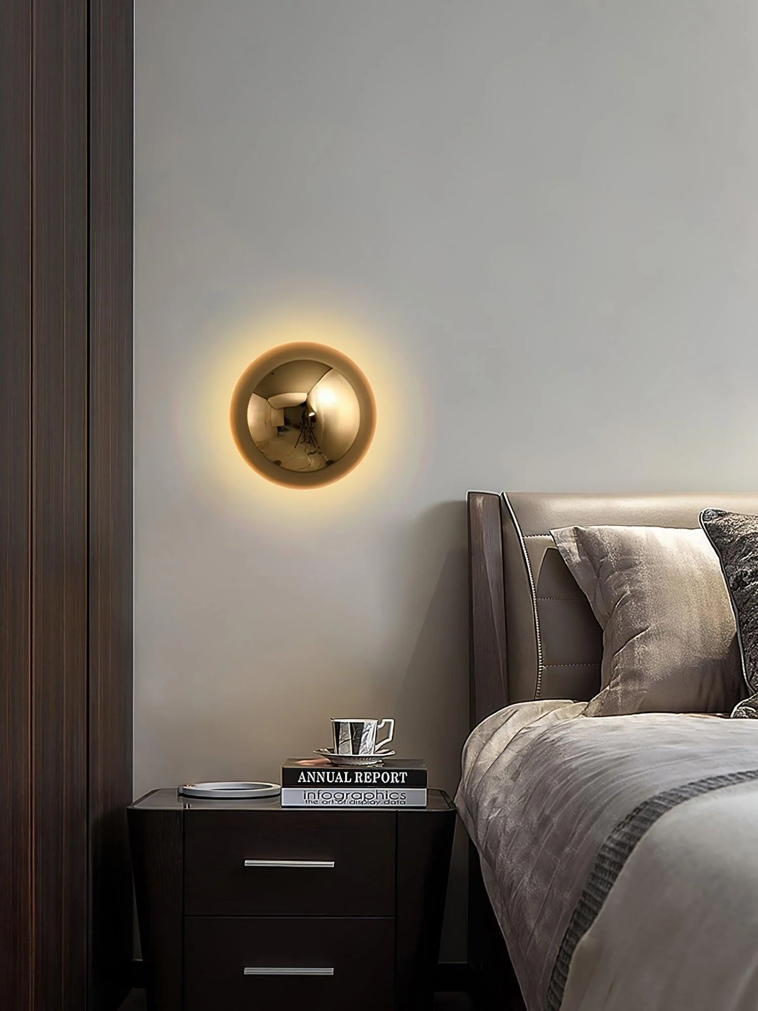 Louisa Modern Minimalist Sphere Sconce Wall Lamp - Image 5