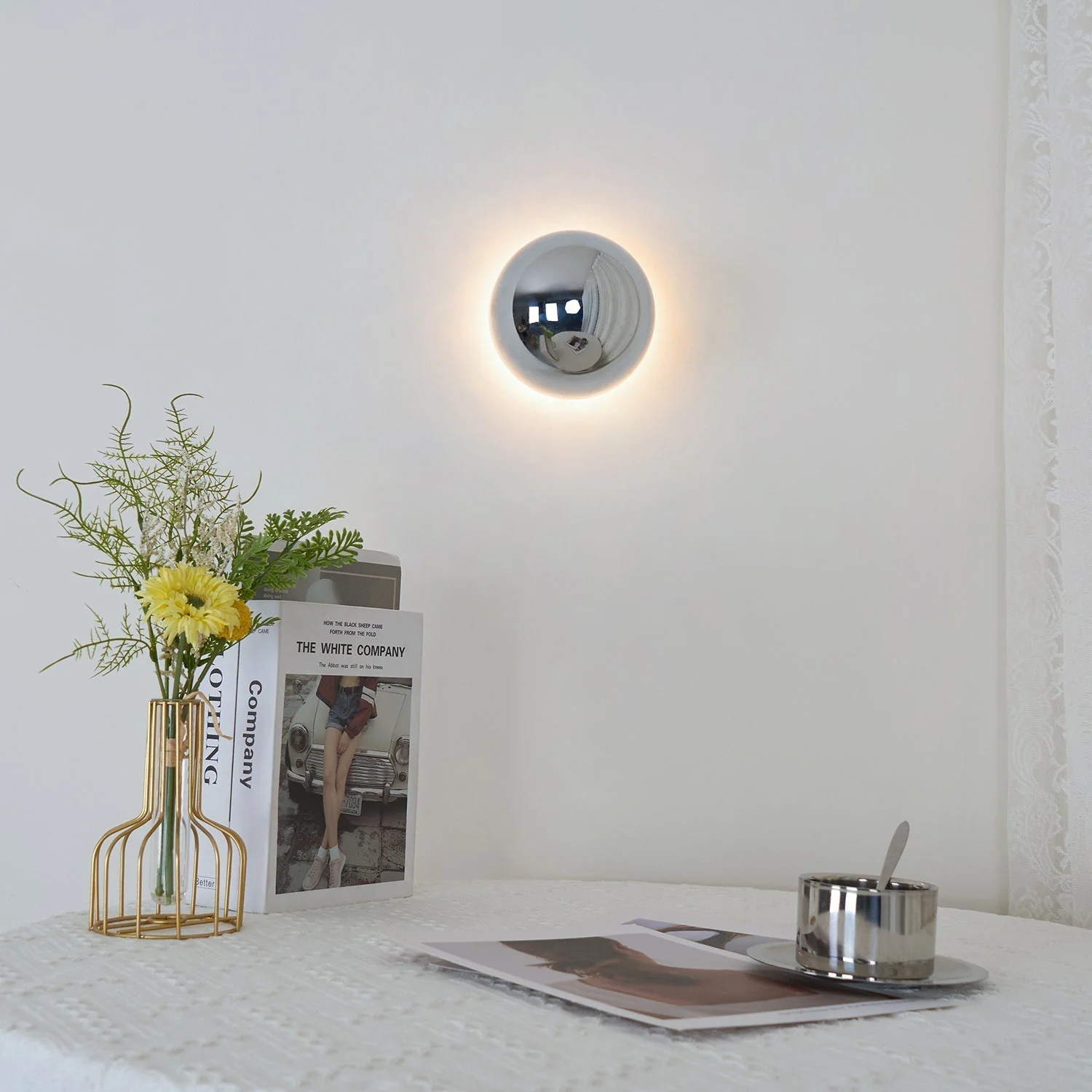 Louisa Modern Minimalist Sphere Sconce Wall Lamp - Image 62
