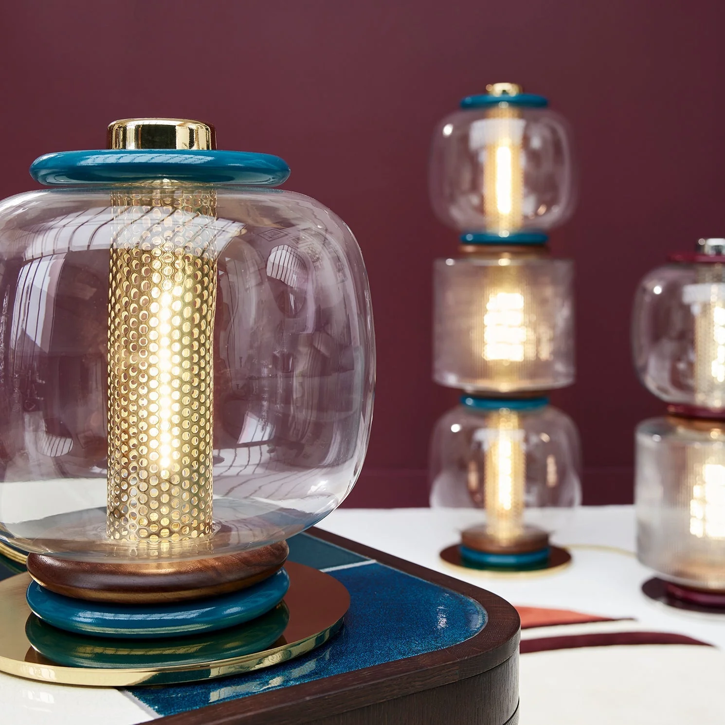 Loulou Modern Glass Table Lamp - Image 6