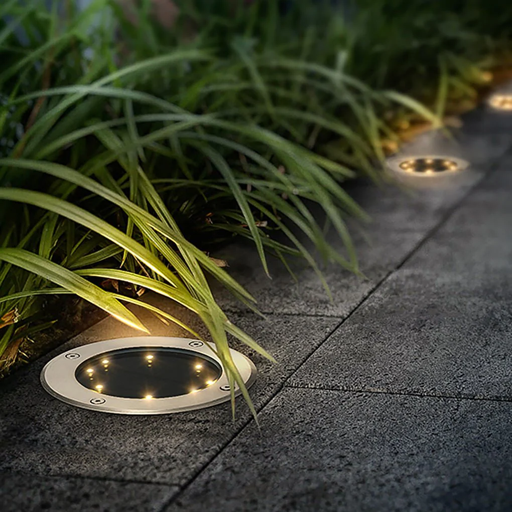 Loveablyy LED Ground Dish Solar Emitting Outdoor Lights - Image 3