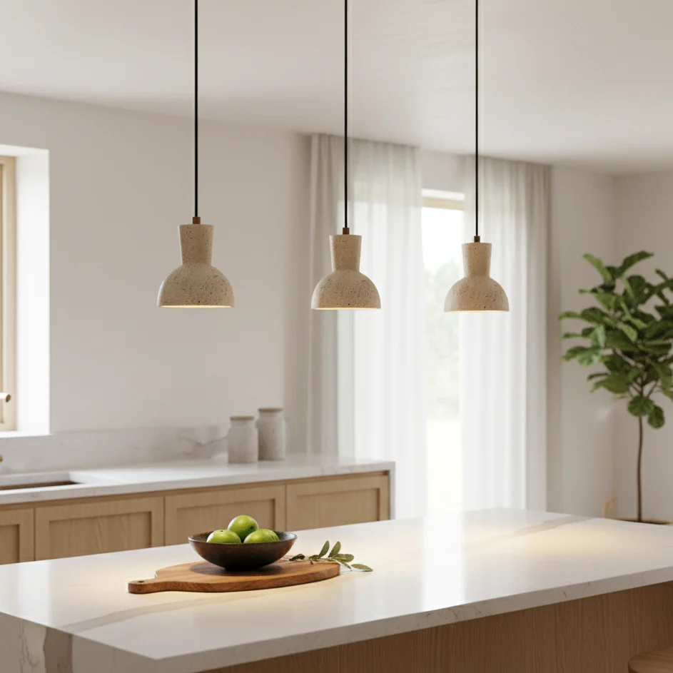 Loxis Artistic Travertine Pendant Lamp - Image 21